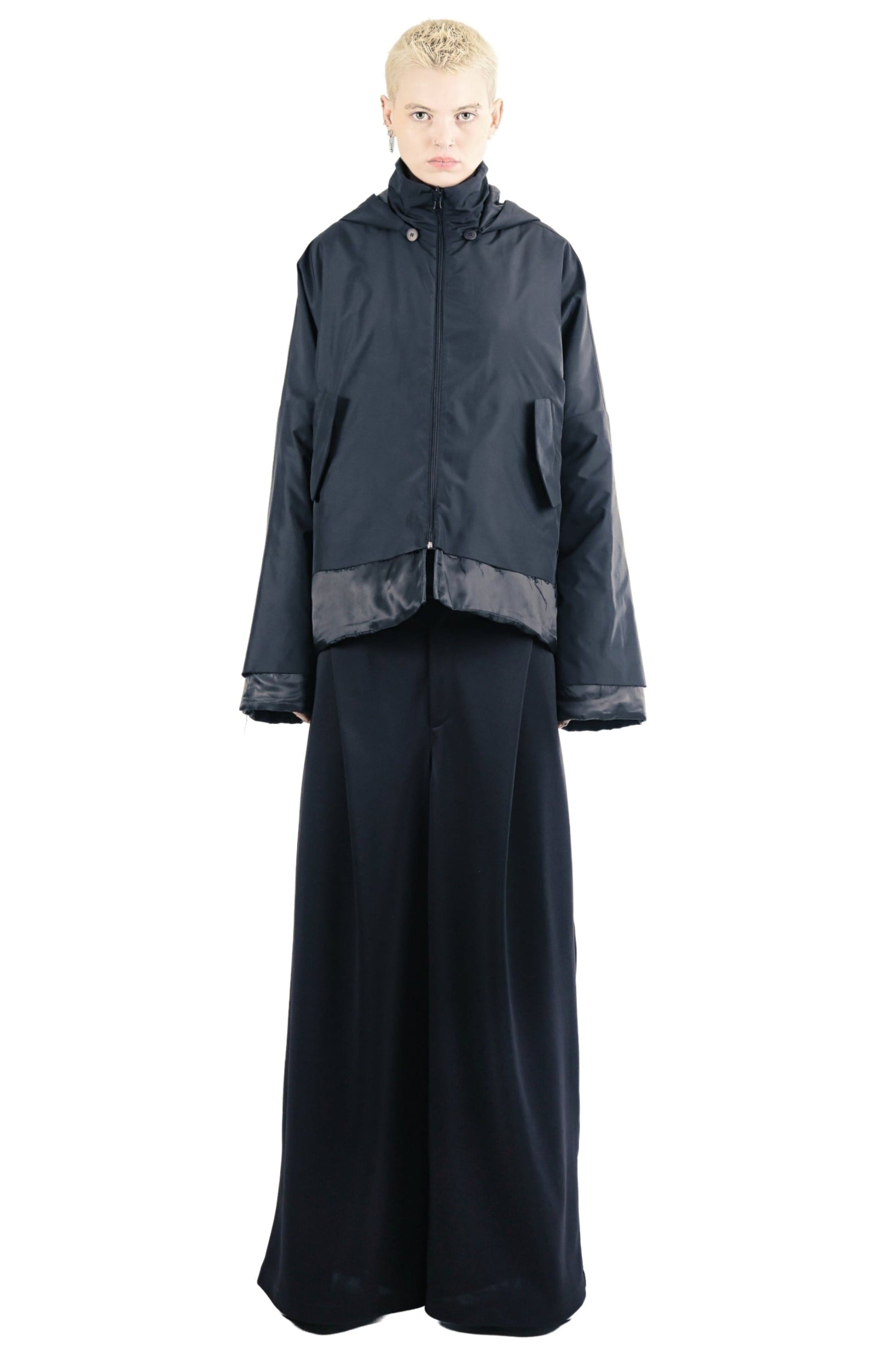 TOVER Reversible Hooded Jacket – Black | Adddress