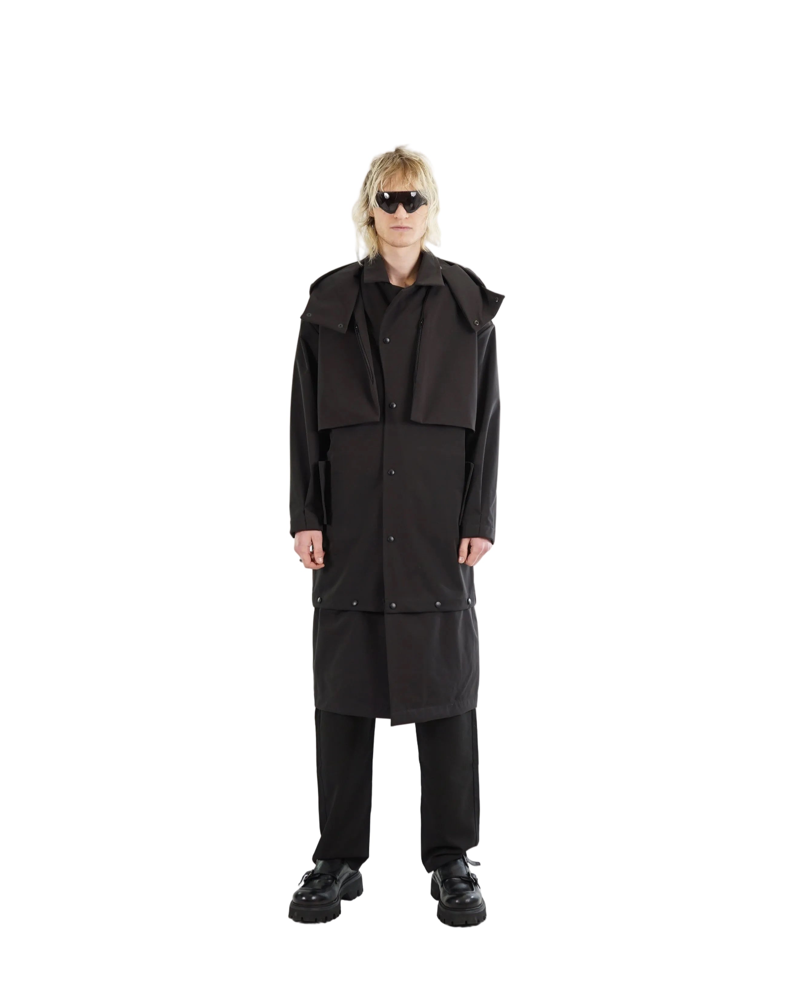 TX Convertible Hooded Coat – Black | Adddress