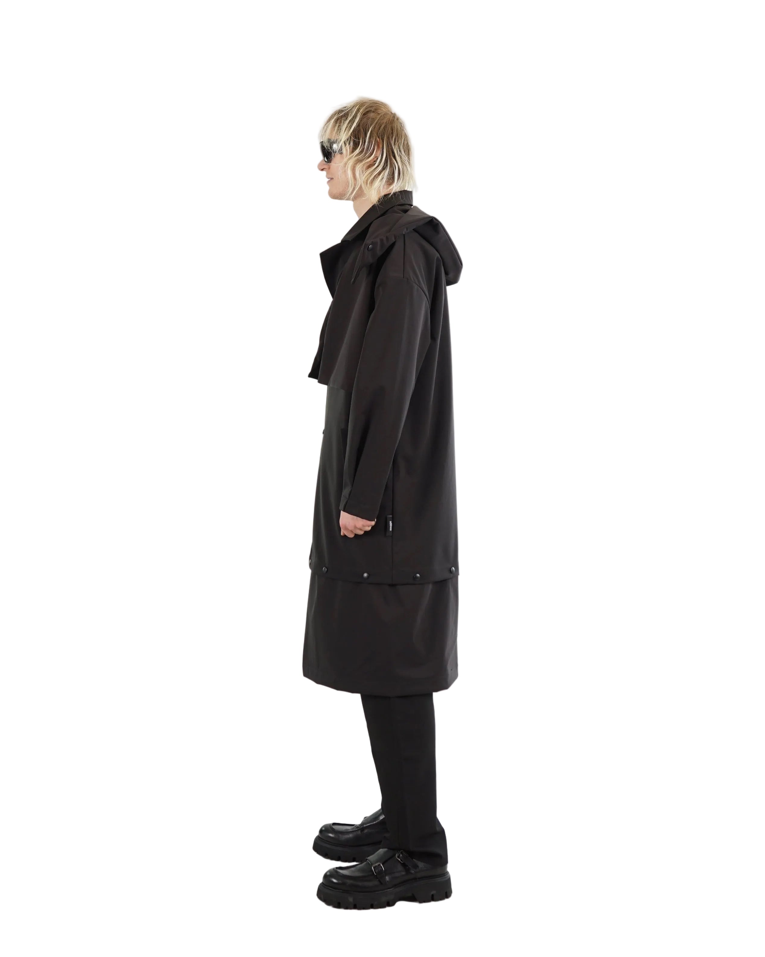 TX Convertible Hooded Coat – Black | Adddress