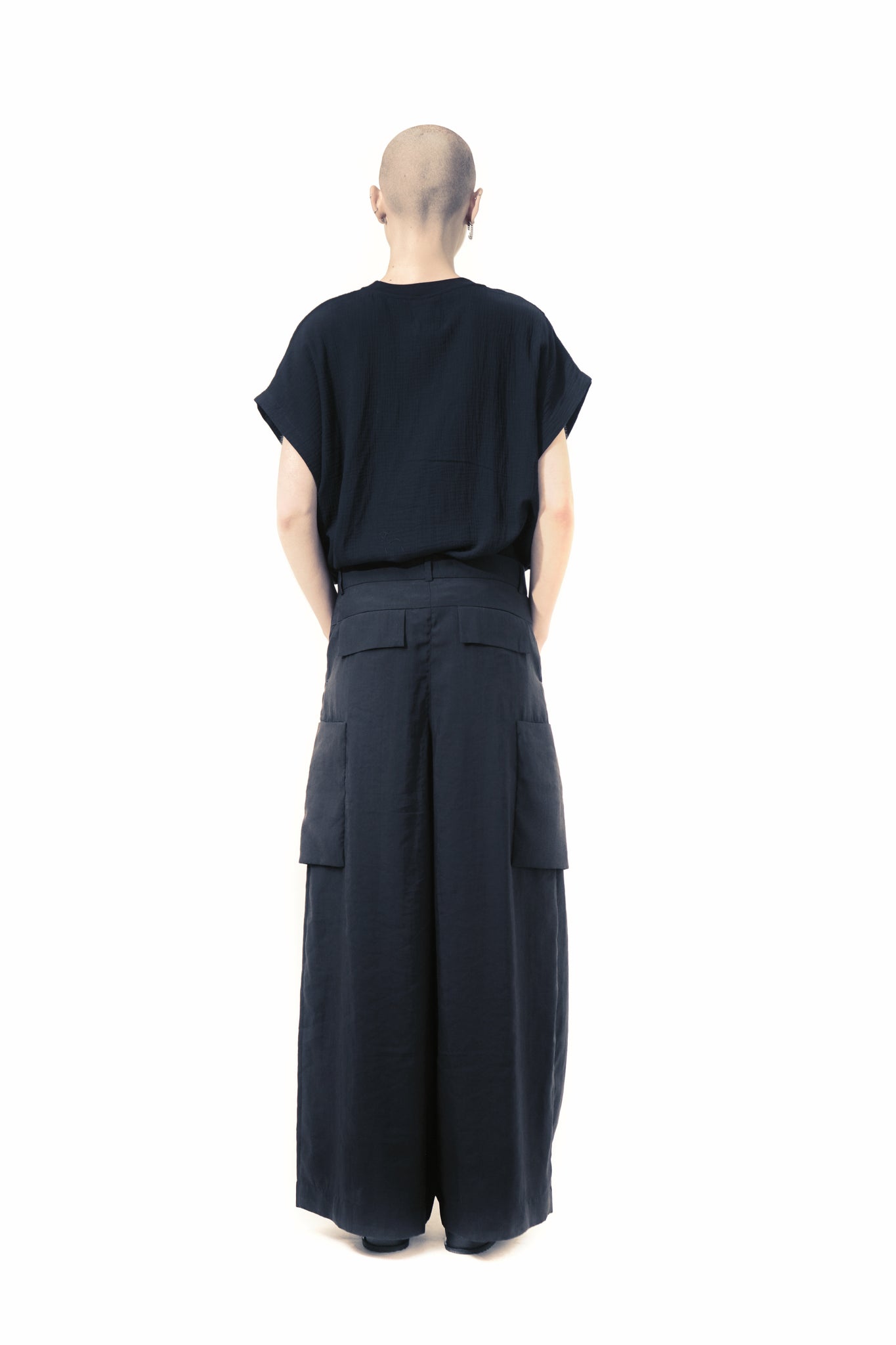 TR Gin Shirt Loose Gathered Shoulder