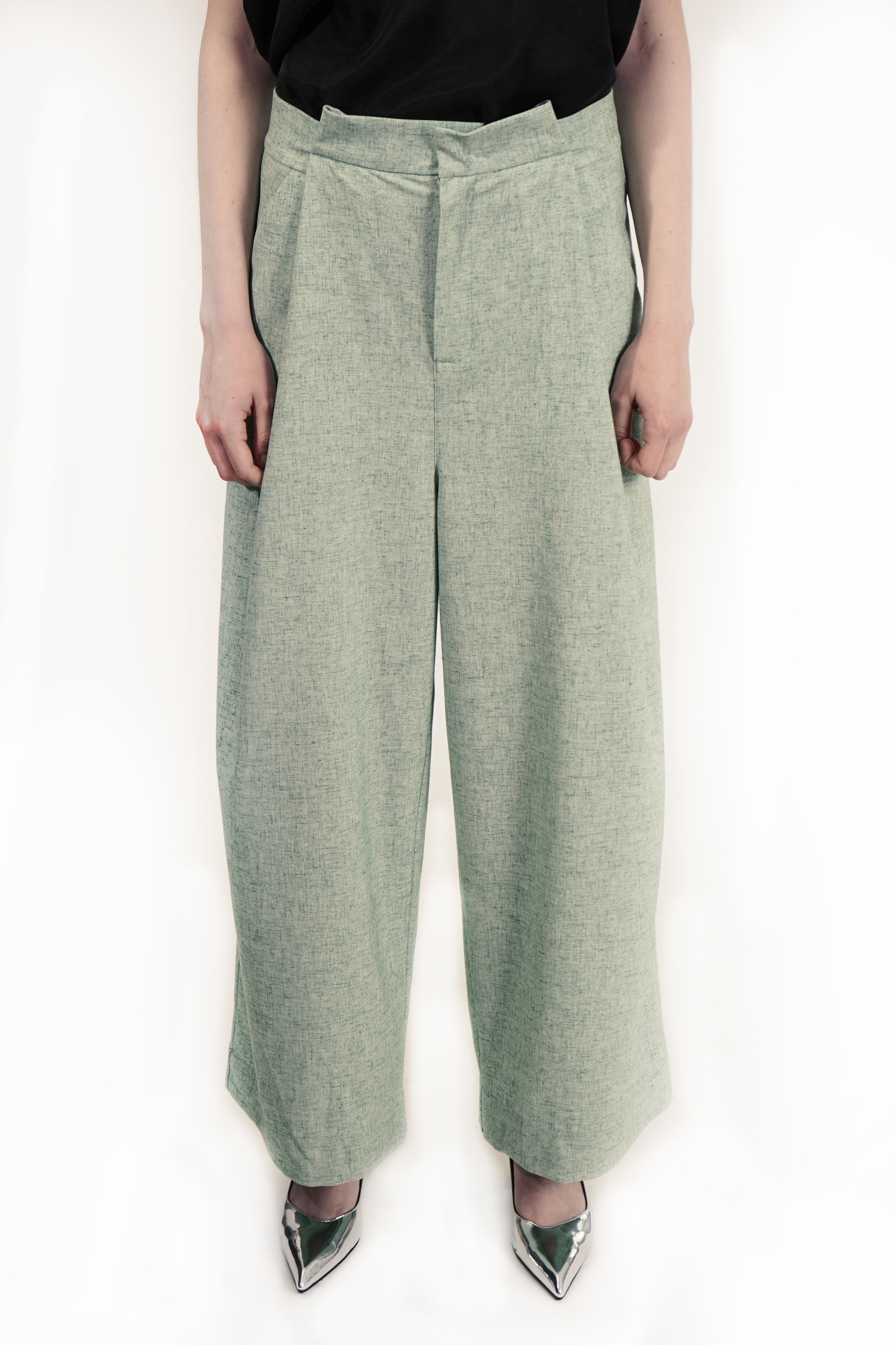 P152 C Wool Unisex Relaxed Fit Pants | Adddress