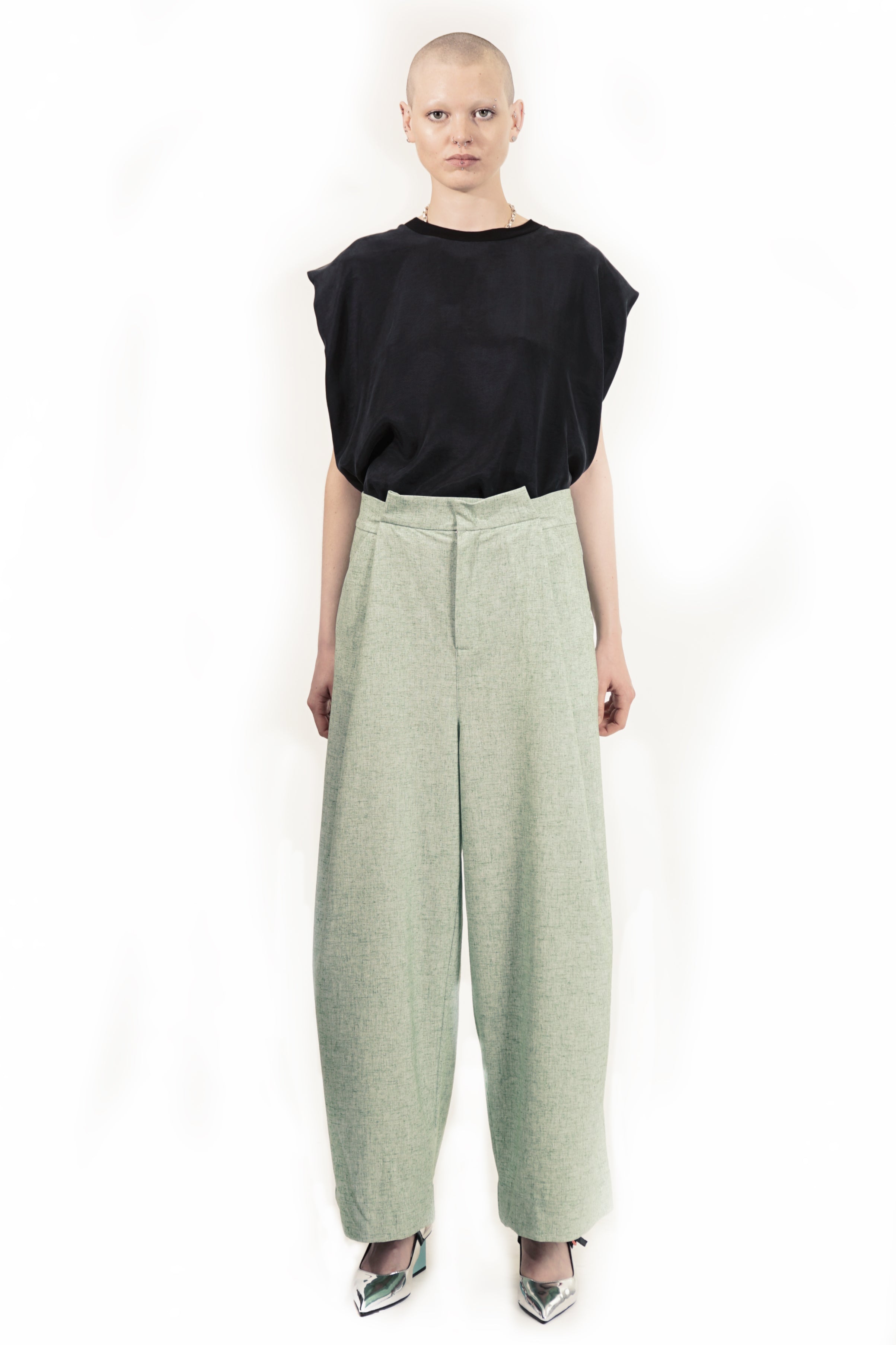 P152 C Wool Unisex Relaxed Fit Pants | Adddress