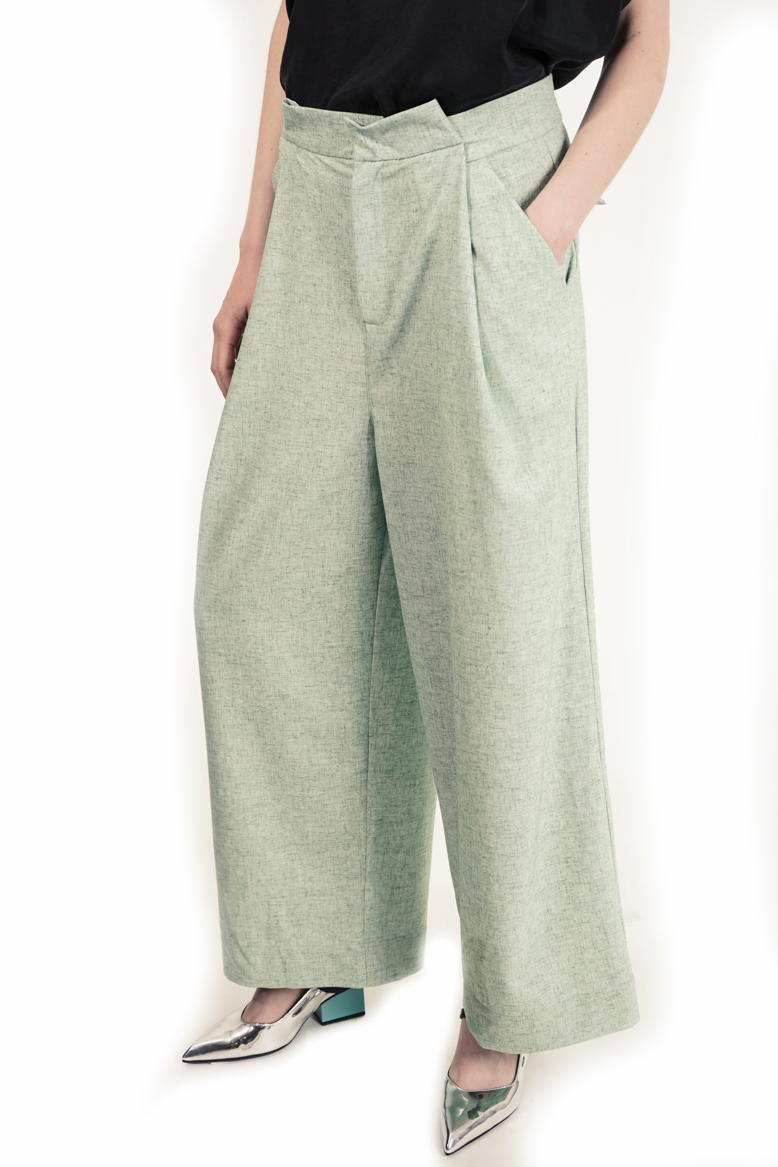 P152 C Wool Unisex Relaxed Fit Pants | Adddress
