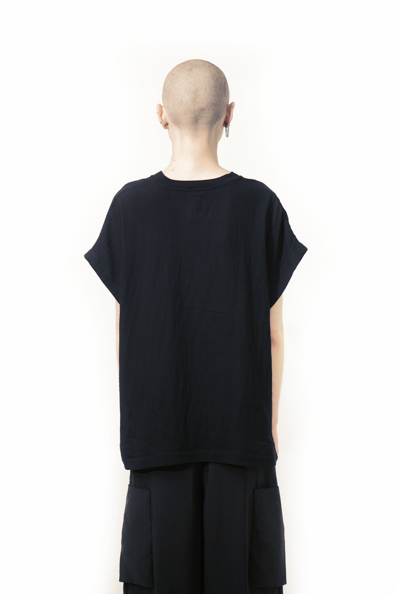 TR Gin Shirt Loose Gathered Shoulder