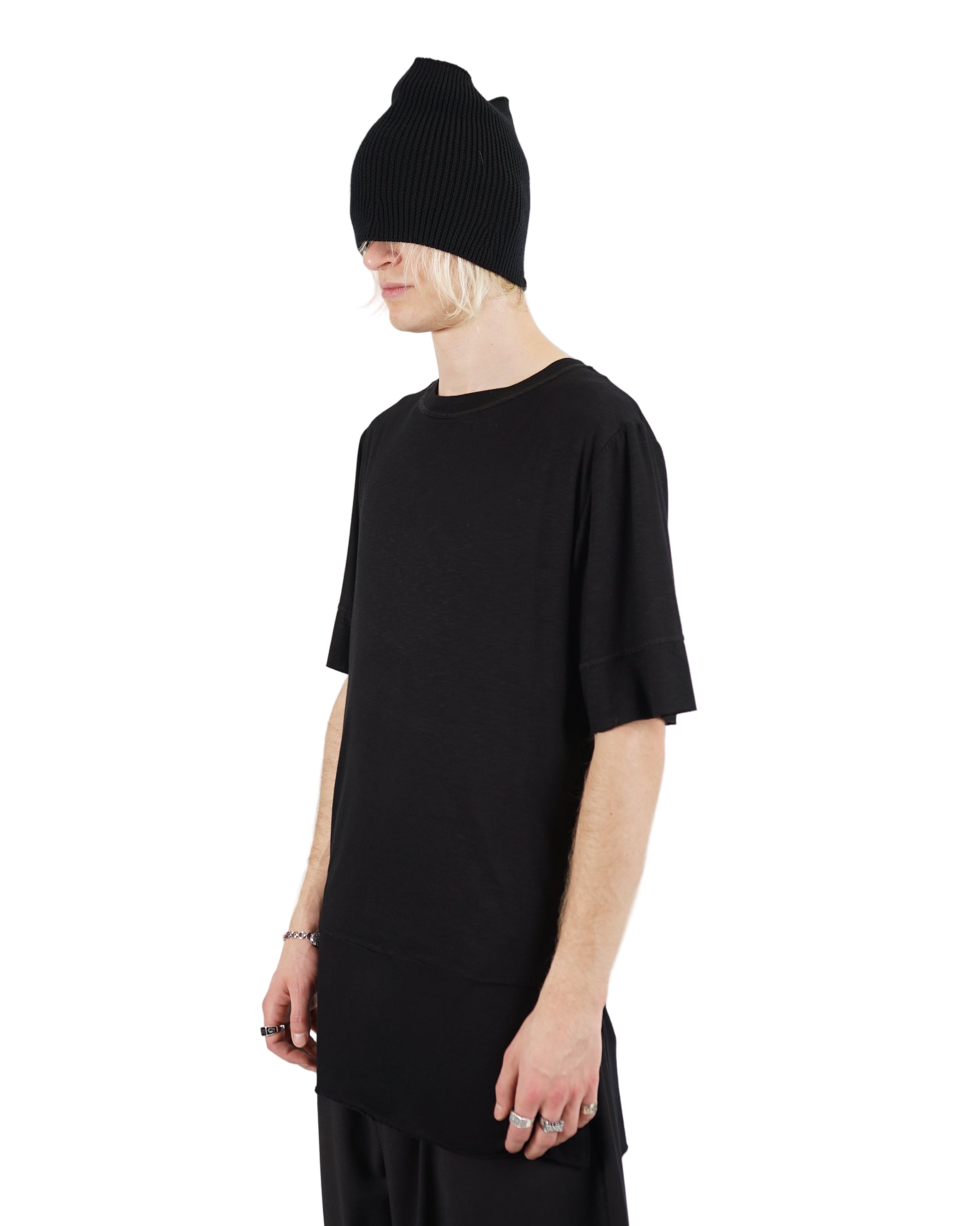Monochrom – Layered T-Shirt – Black