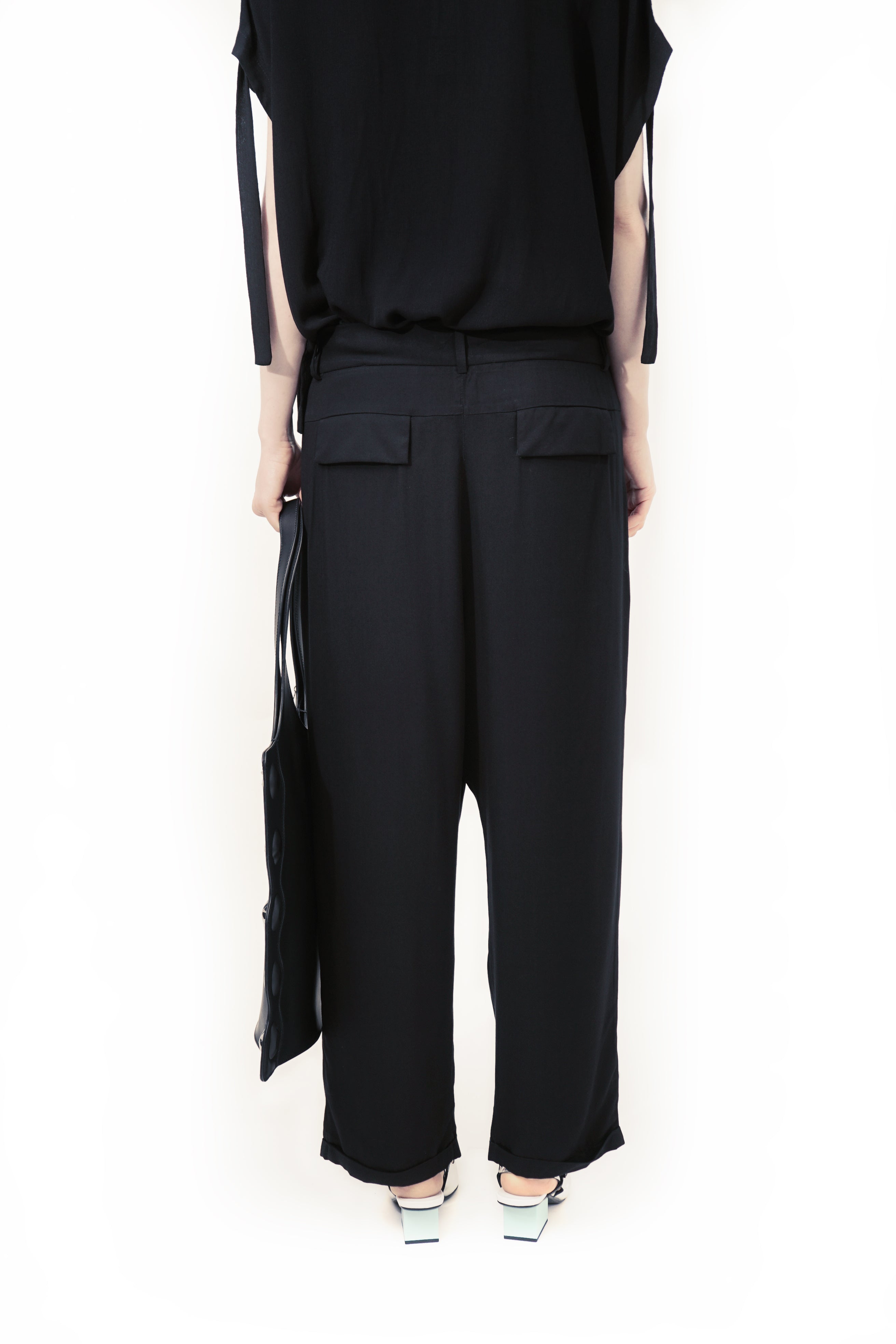 P152 Deep Pleat Pants with cuffs