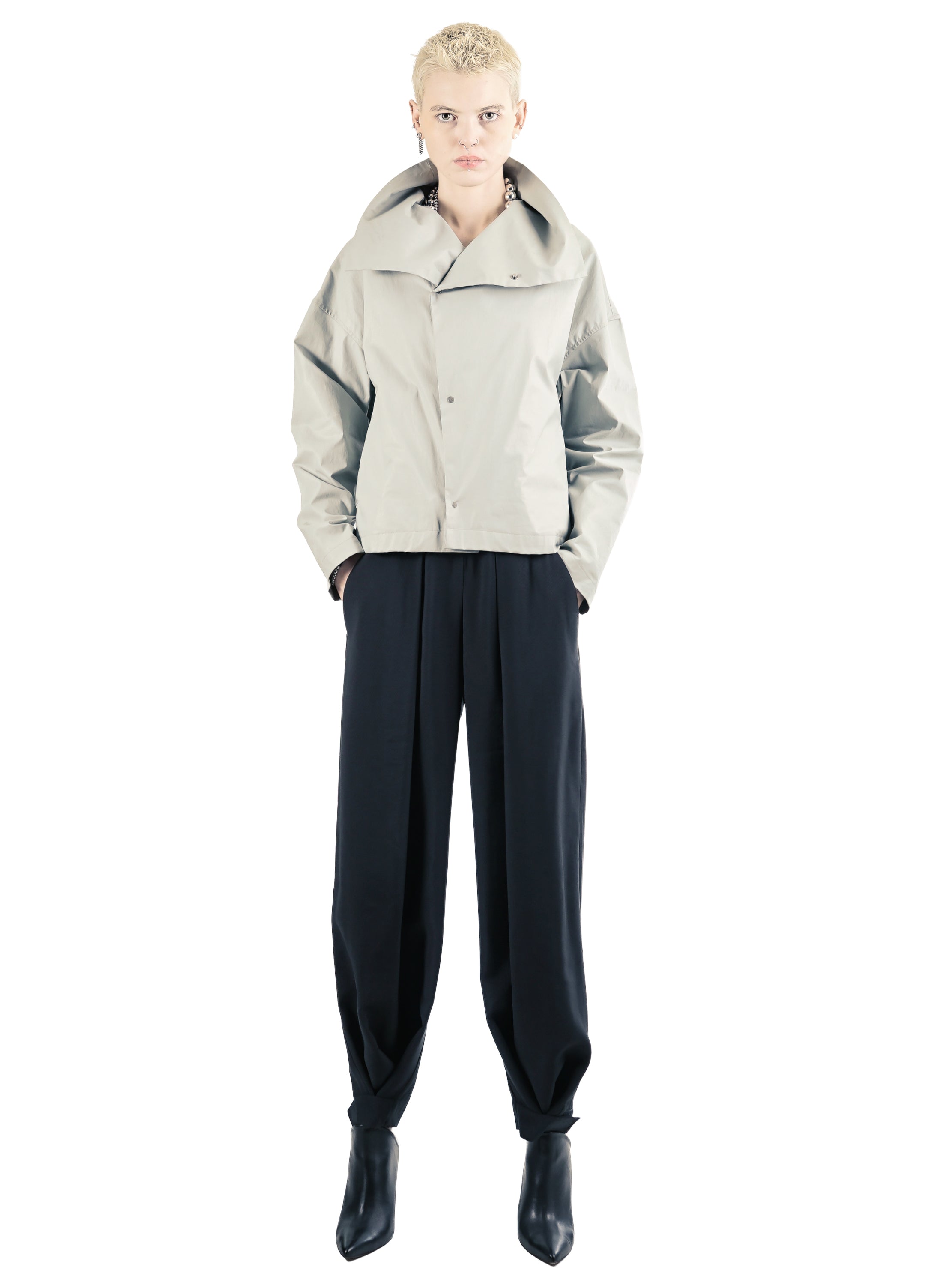 GT88 Reversible High Collar Jacket – Black | Adddress