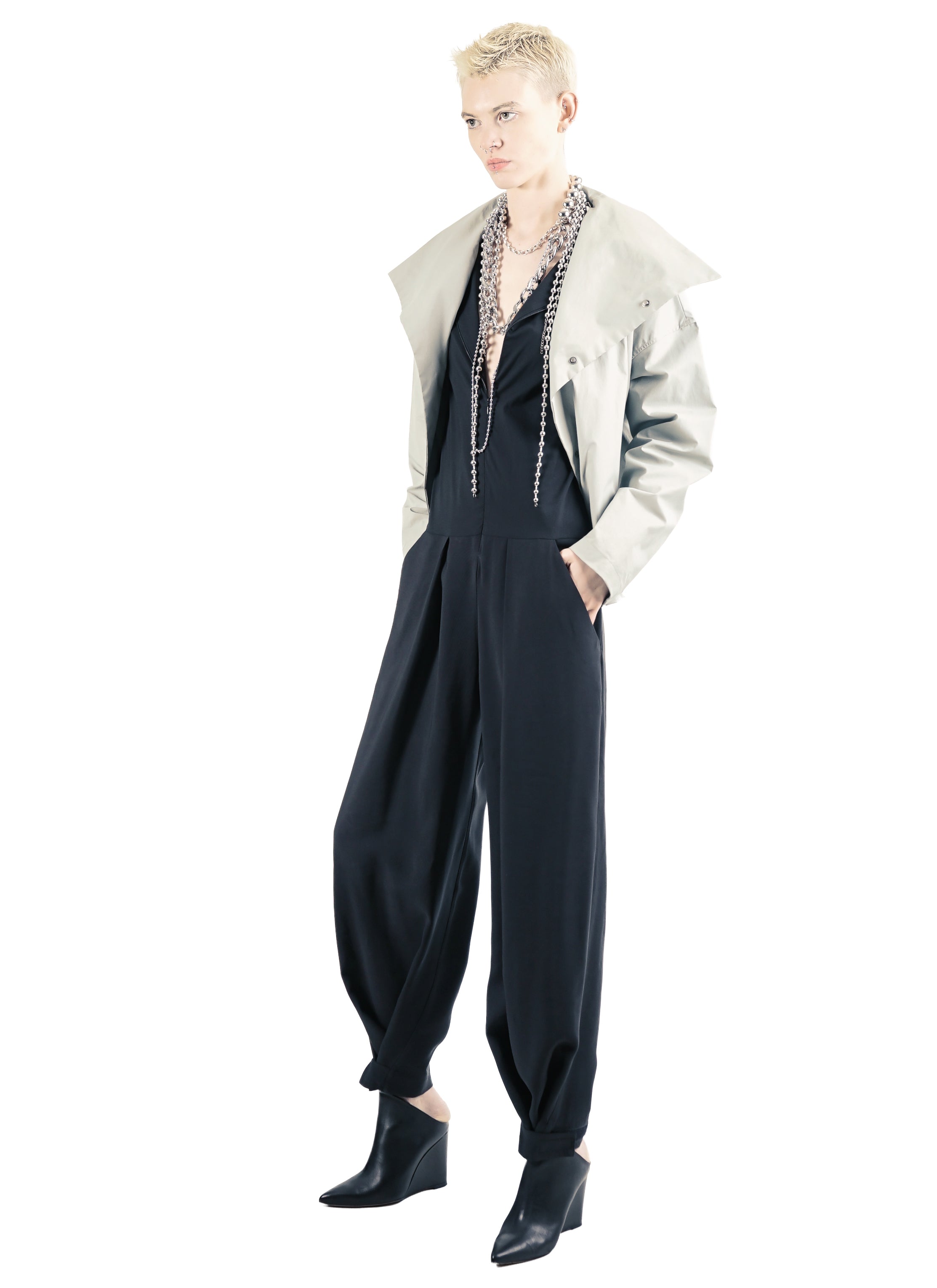 GT88 Reversible High Collar Jacket – Black | Adddress