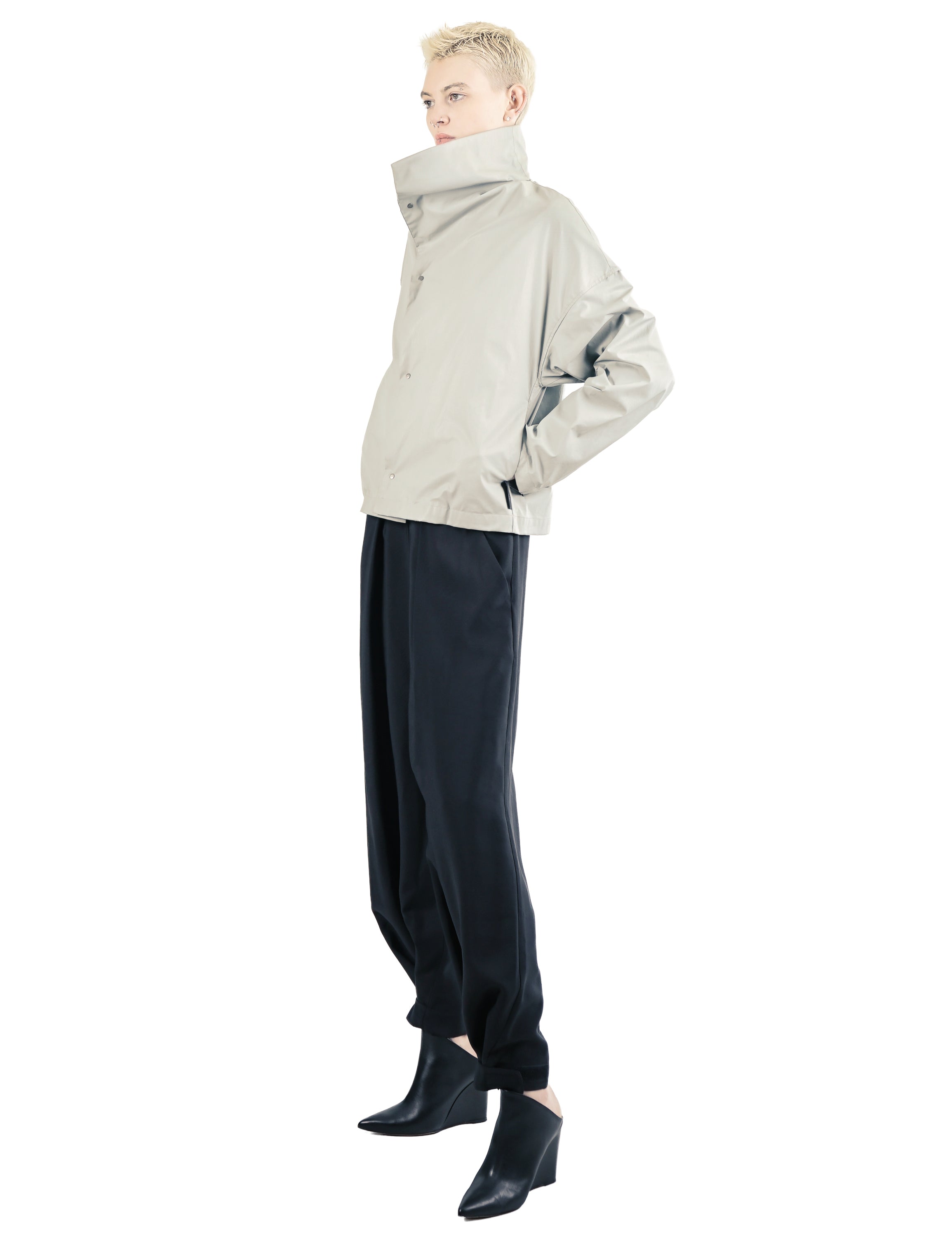 GT88 Reversible High Collar Jacket – Black | Adddress
