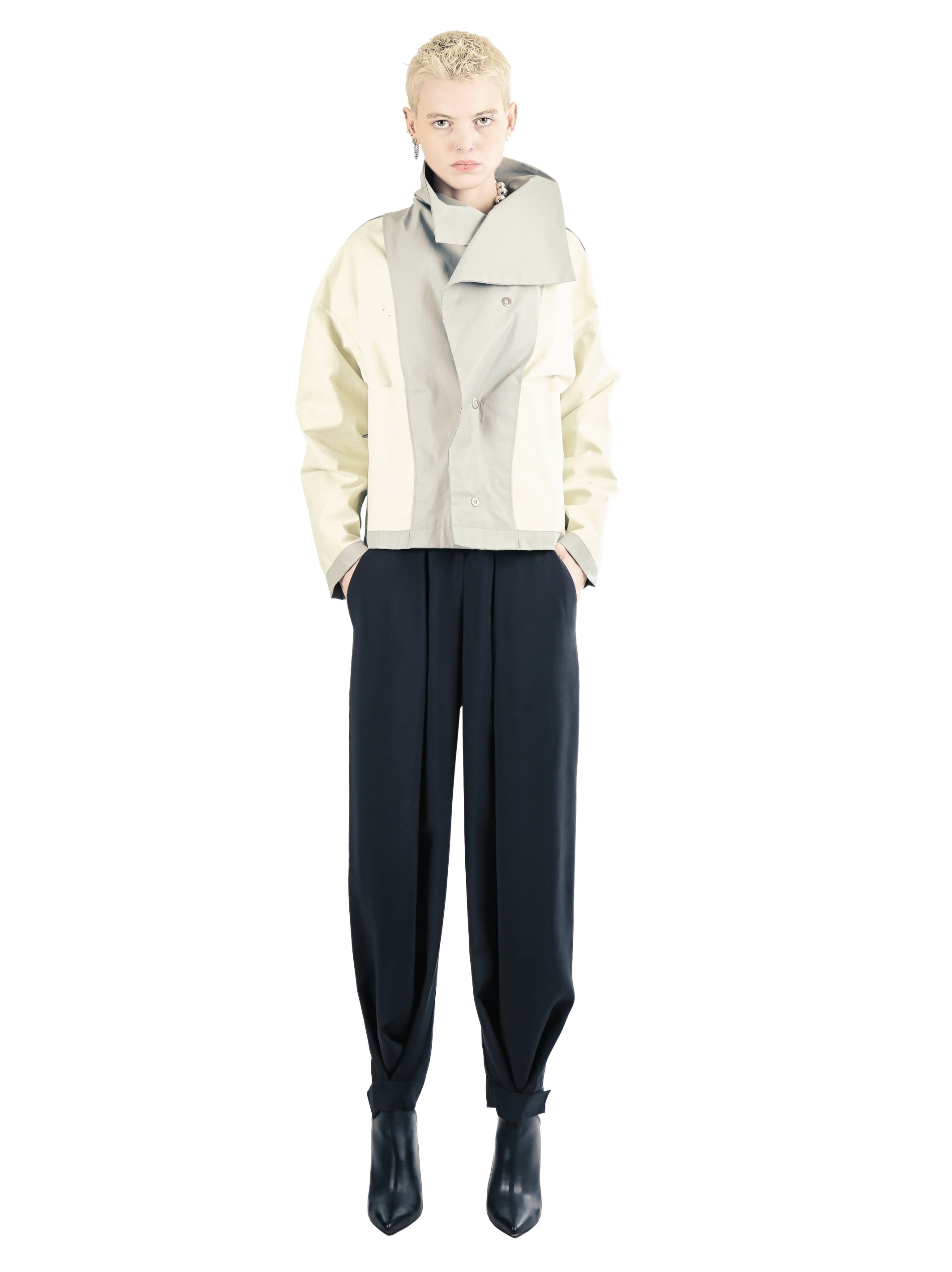 GT88 Reversible High Collar Jacket – Black | Adddress
