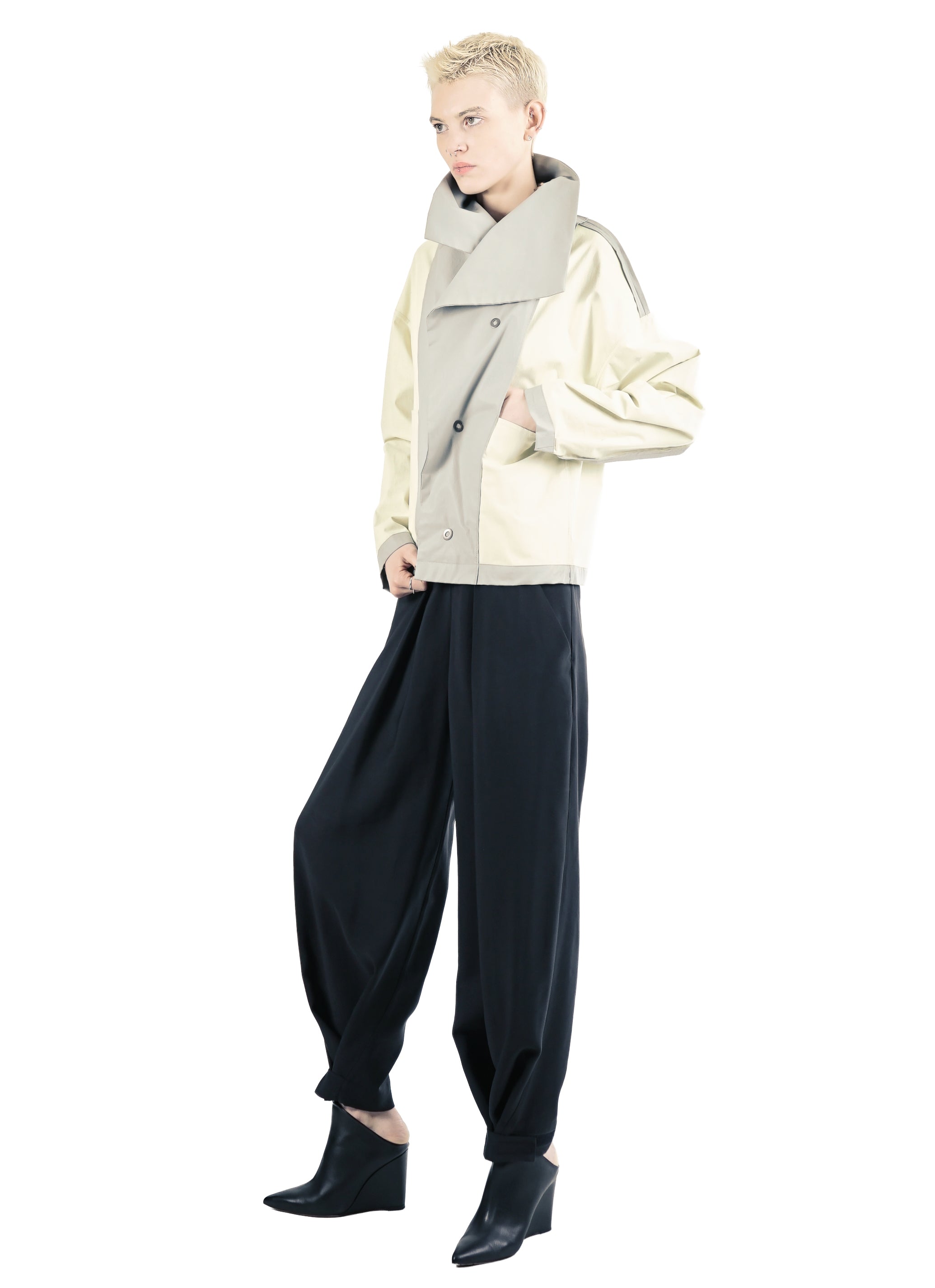 GT88 Reversible High Collar Jacket – Black | Adddress