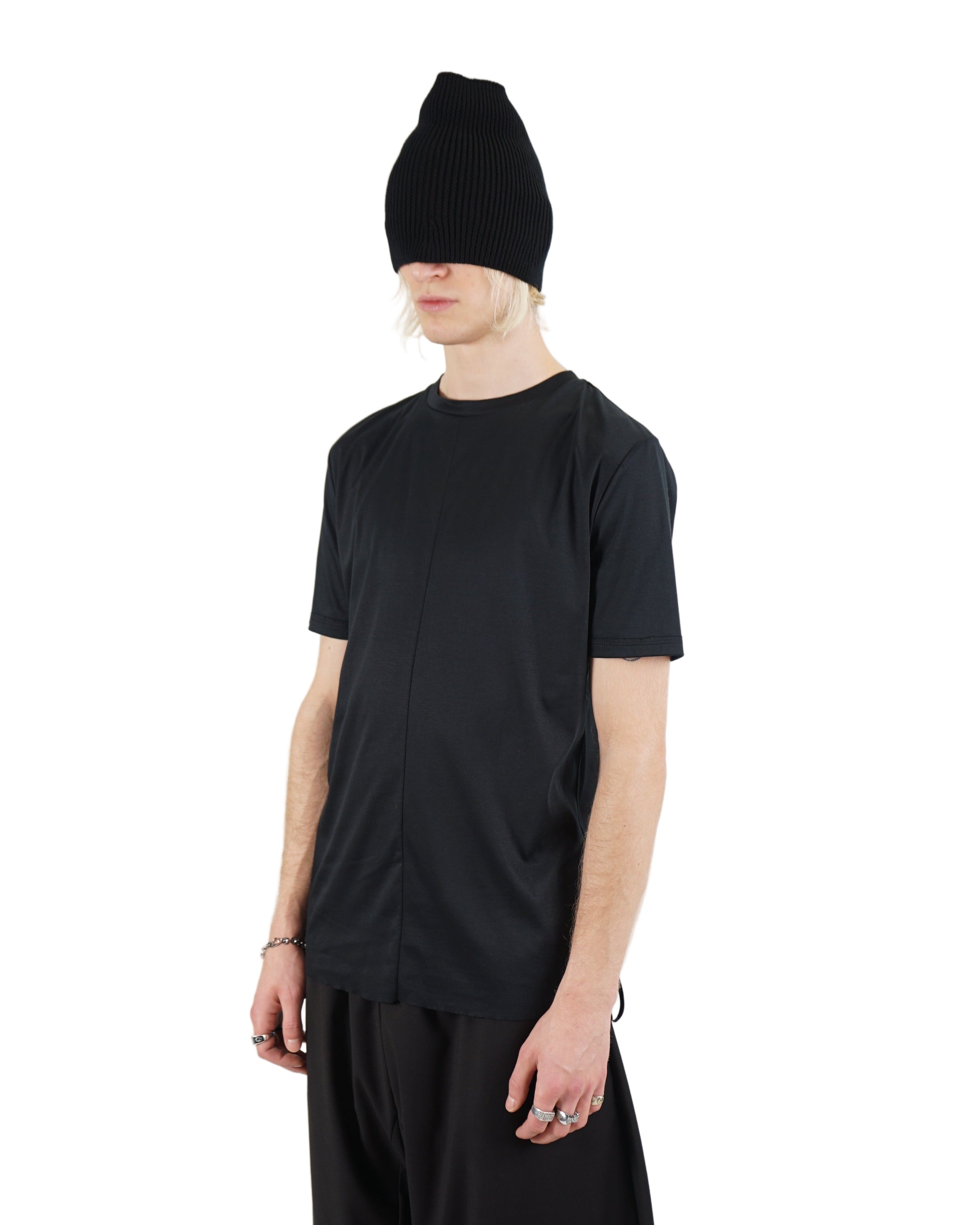 Address – Layered Short Sleeve T-Shirt – Grey/Black