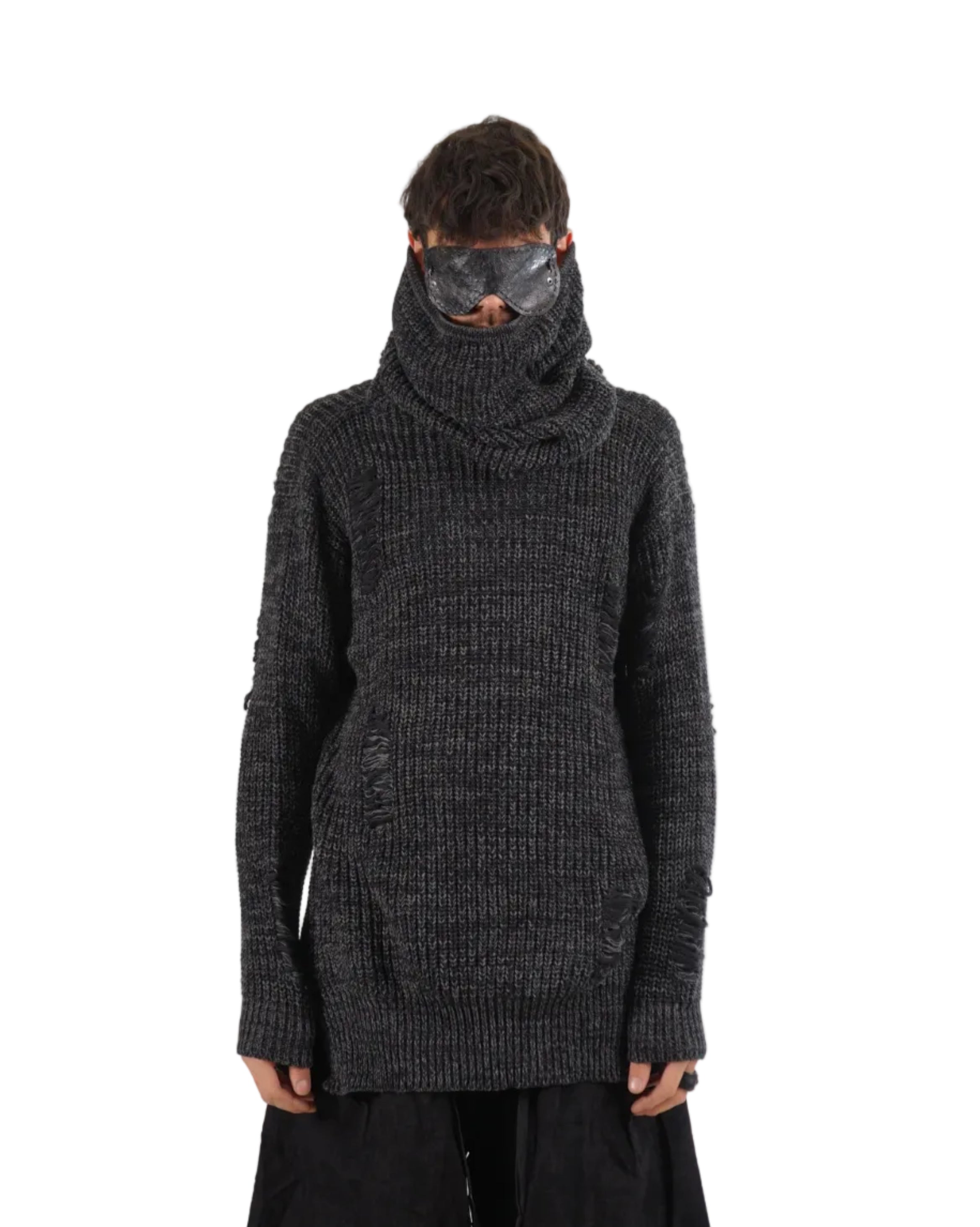 Mark Baigent – TETO Sweater – Black / Charcoal