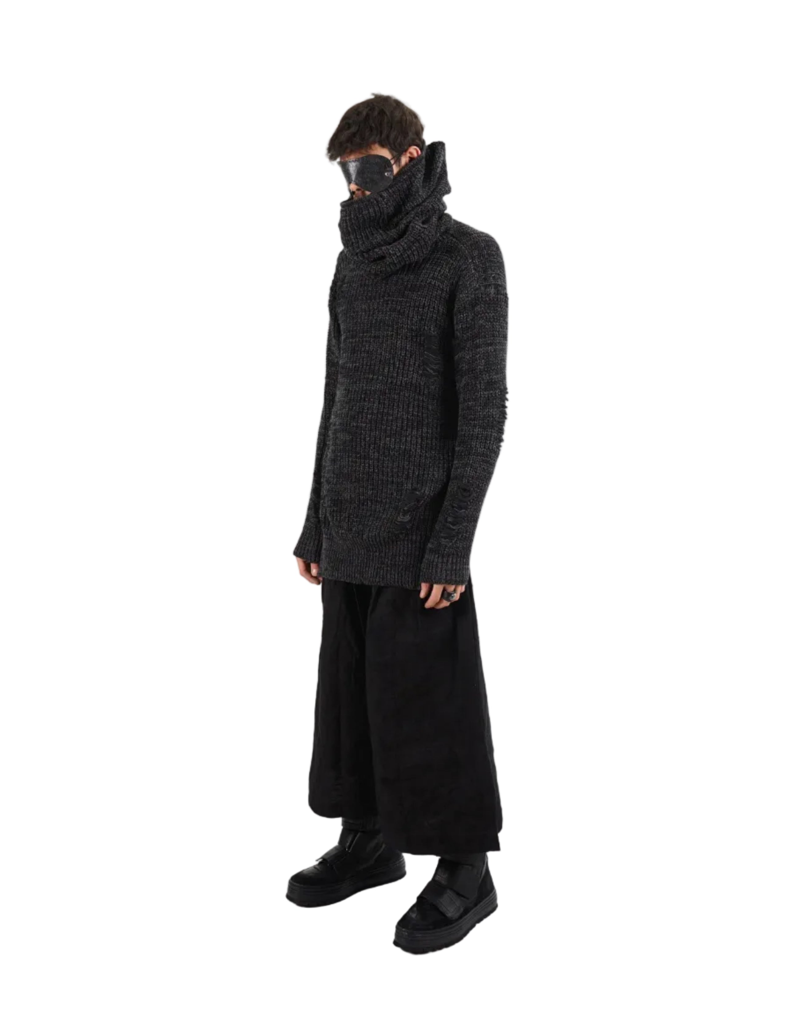 Mark Baigent – TETO Sweater – Black / Charcoal
