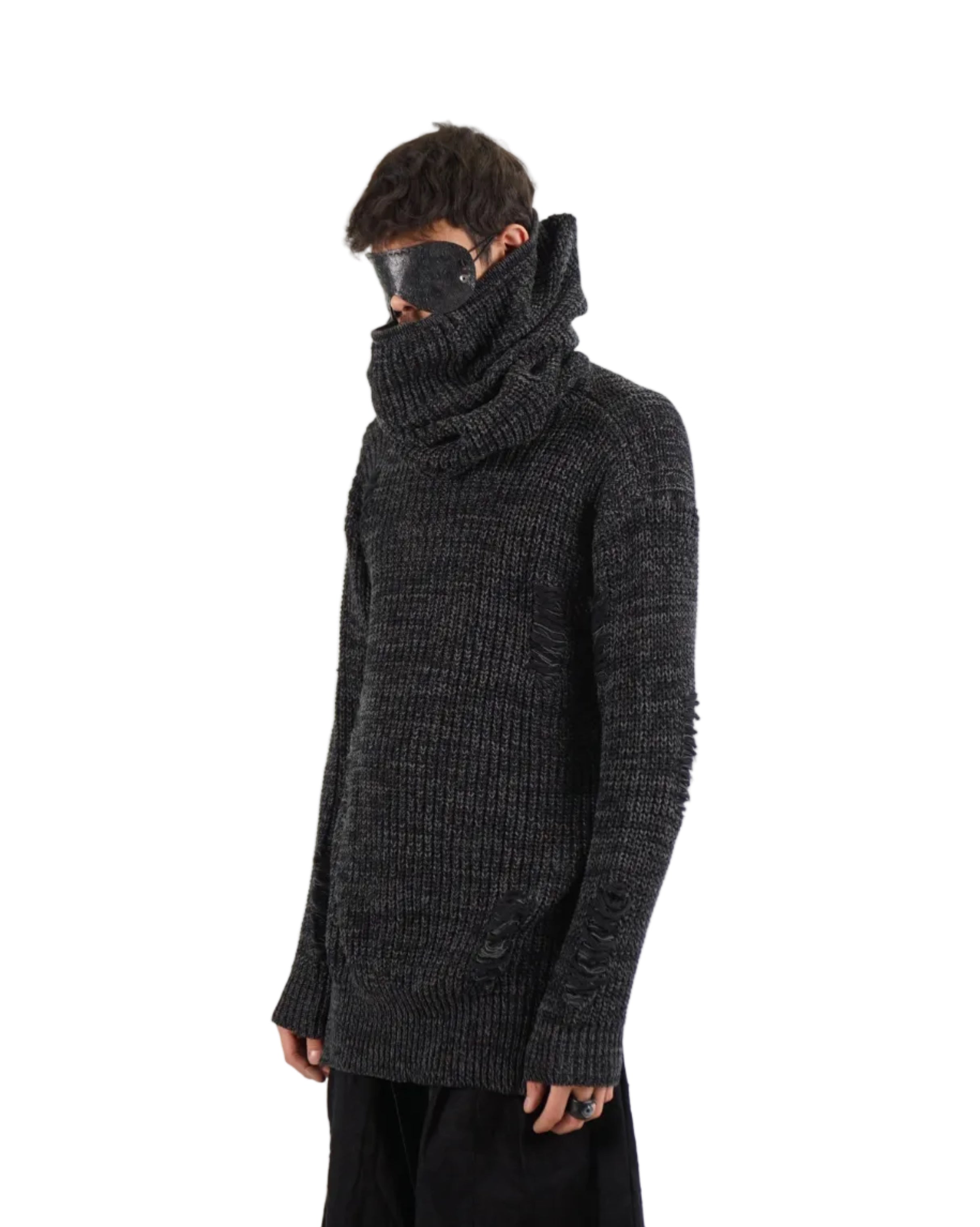 Mark Baigent – TETO Sweater – Black / Charcoal