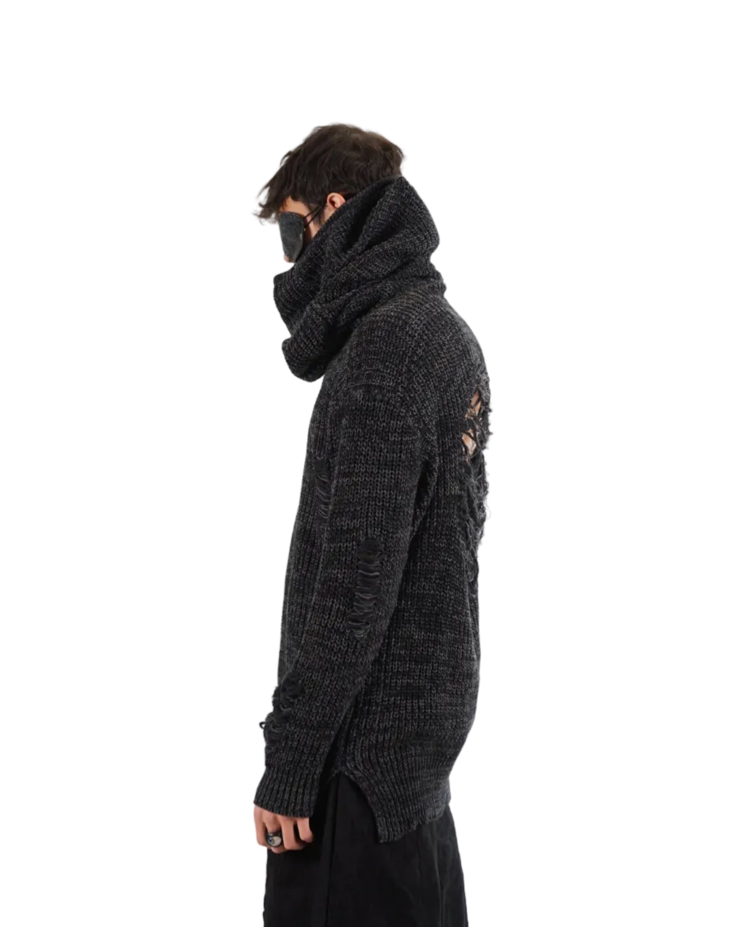 Mark Baigent – TETO Sweater – Black / Charcoal
