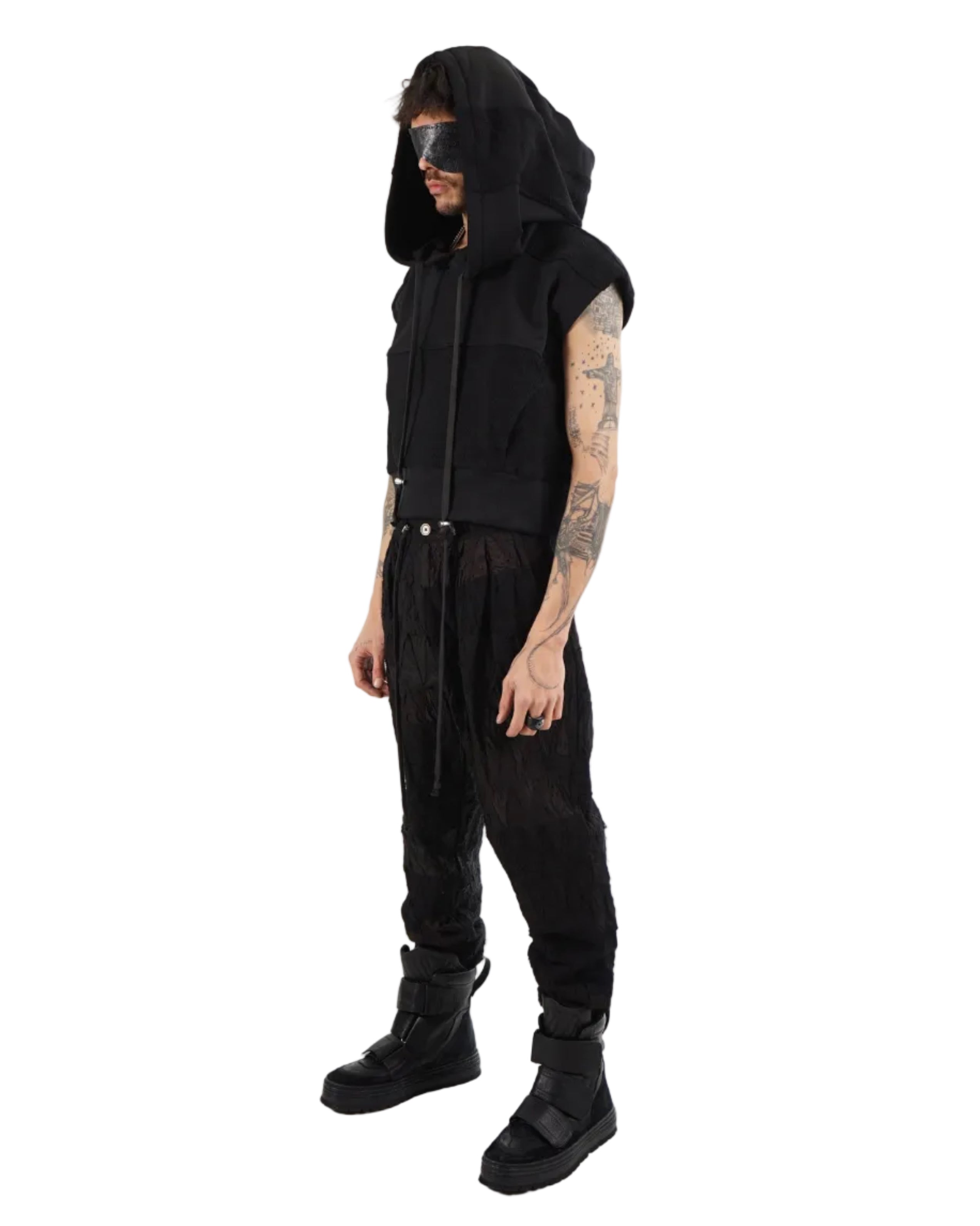 Mark Baigent – Zena Hoodie Sleeveless – Black