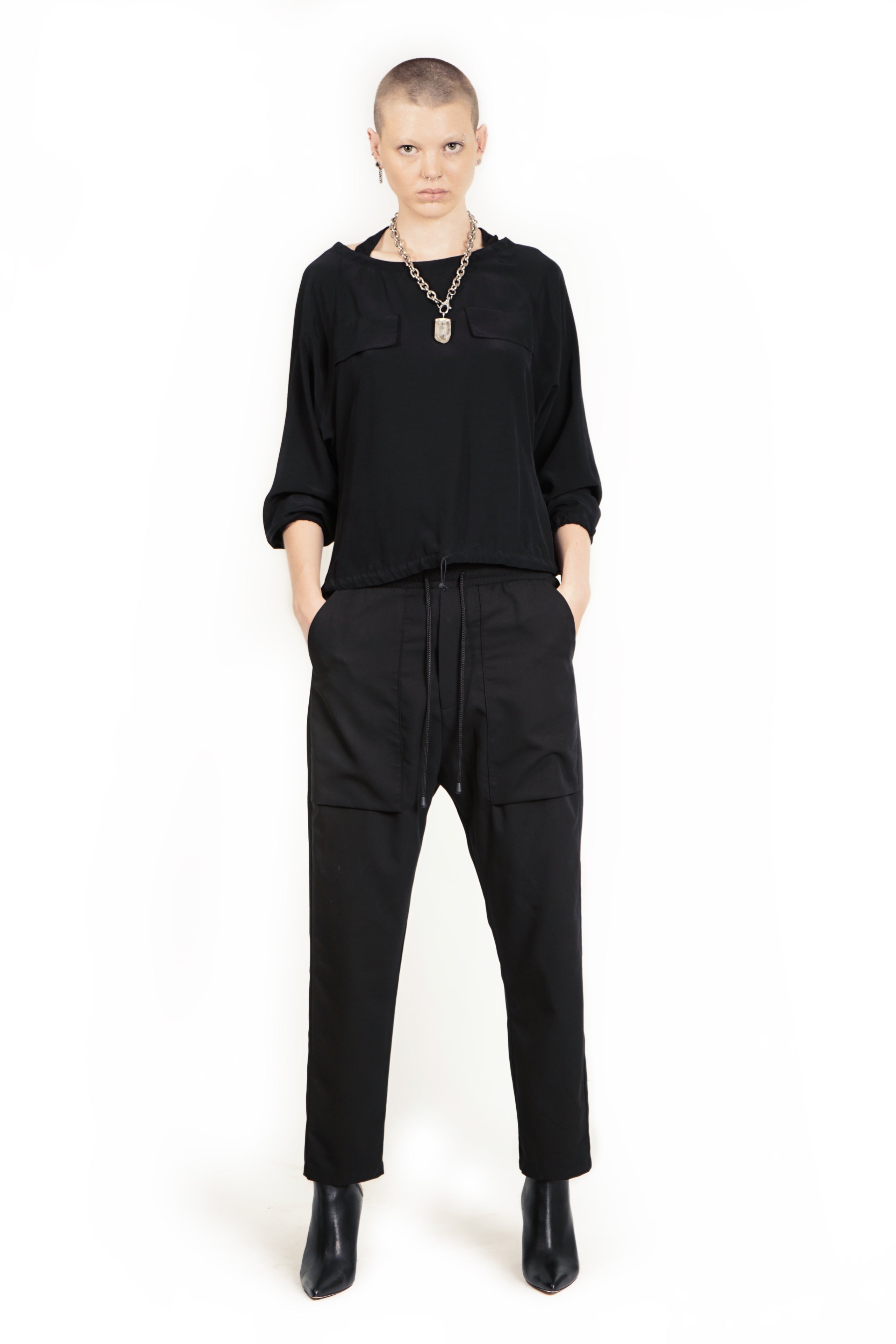 B99 - Shirt with Halter Neck