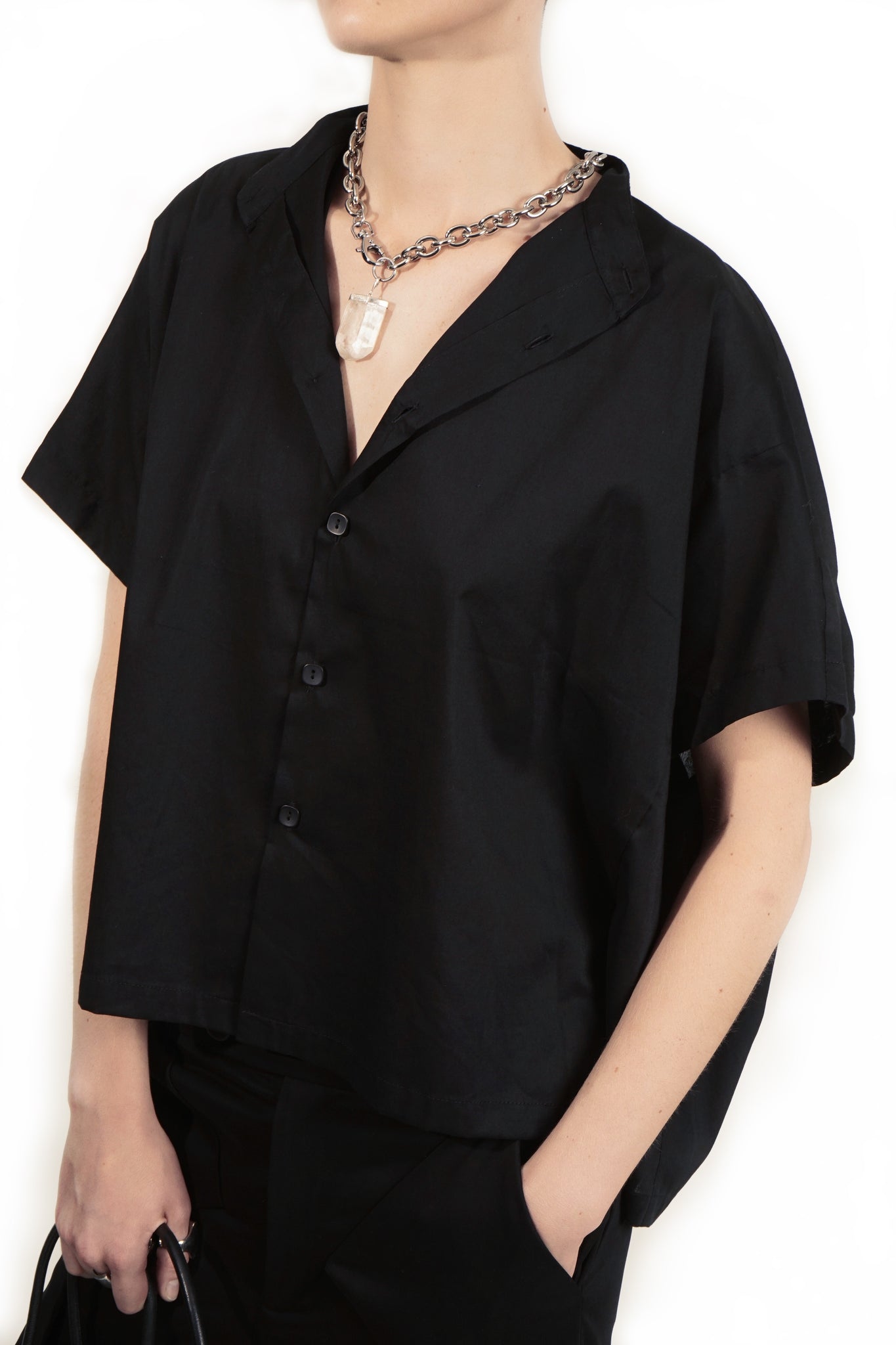 B62S Oversized Blouse Short Sleeve