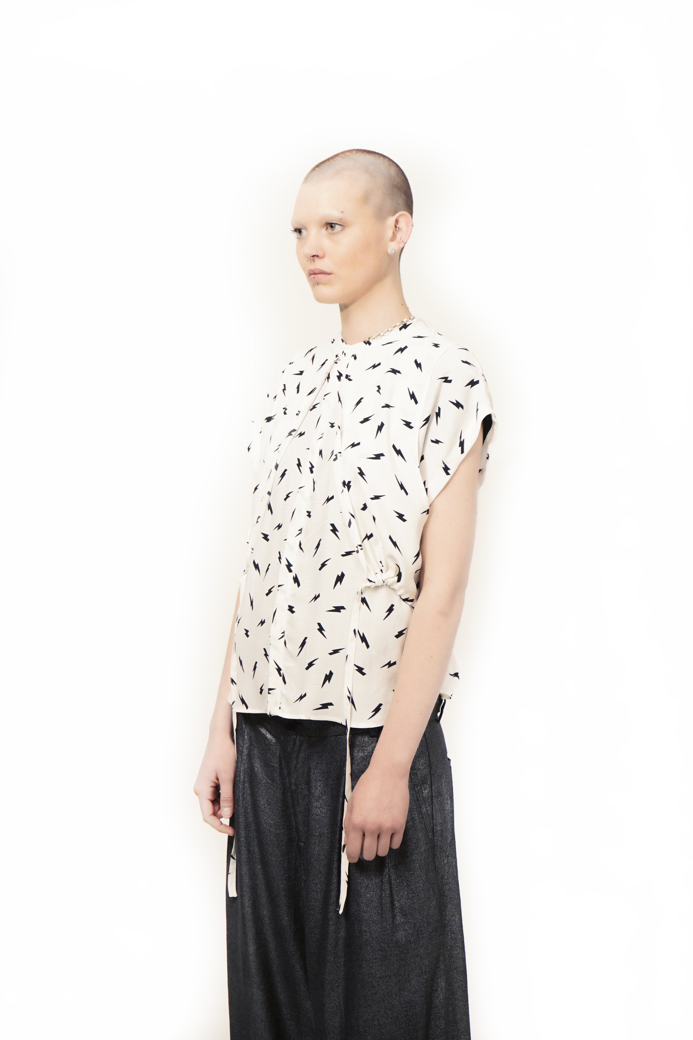 Minimal  viscose blouse front view