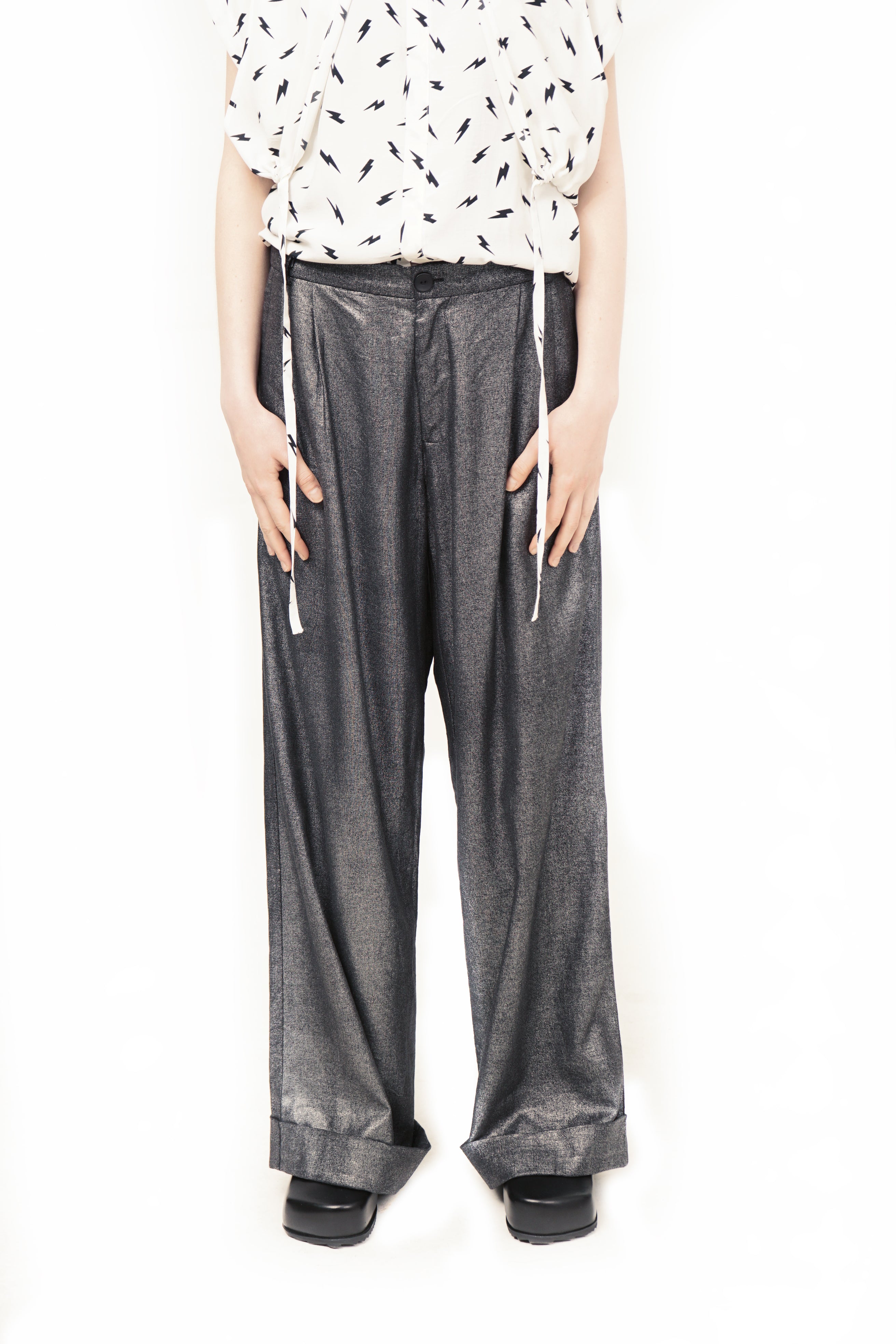P89B Wide Marlene Pants Glitter