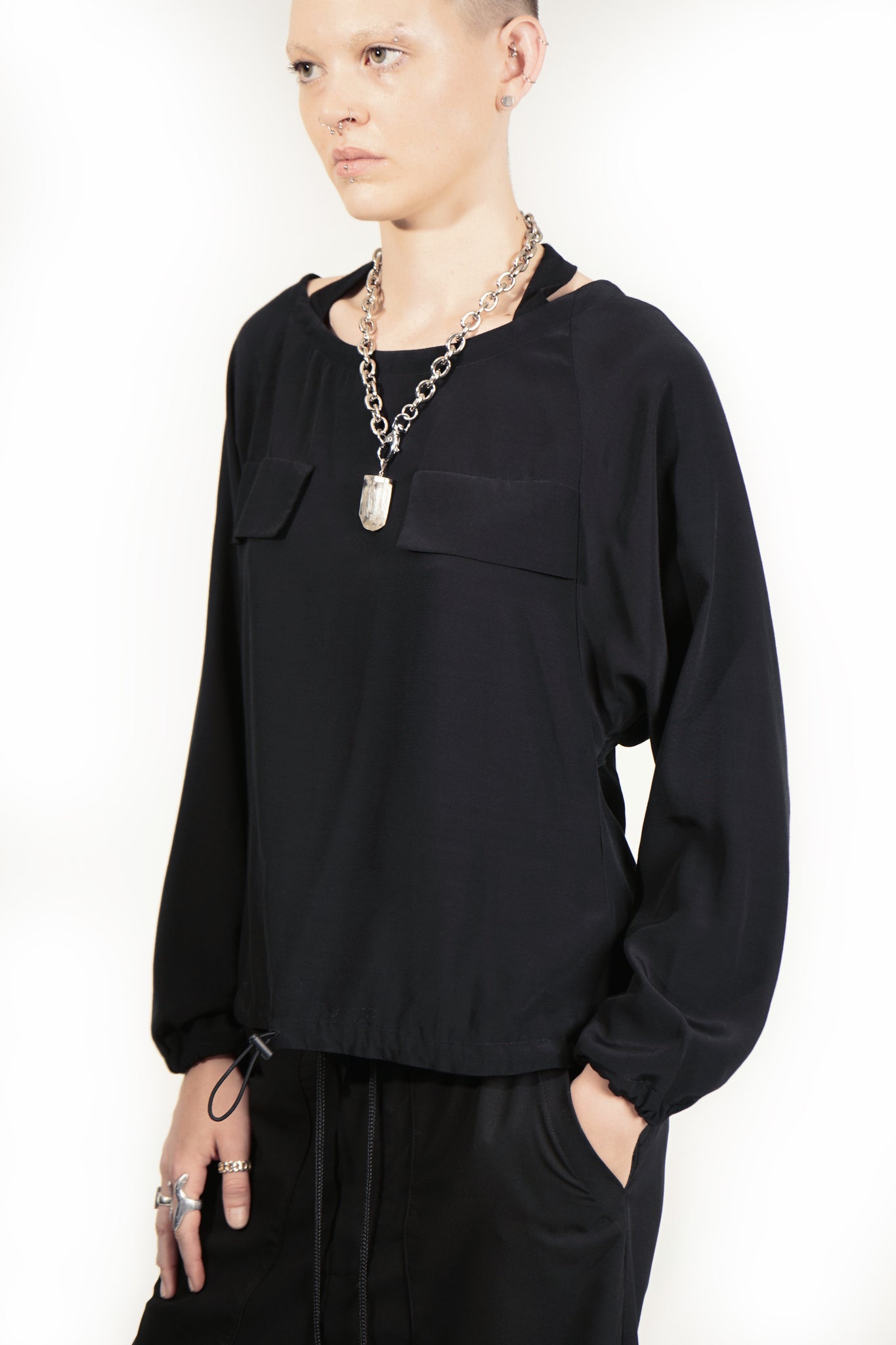 B99 - Shirt with Halter Neck