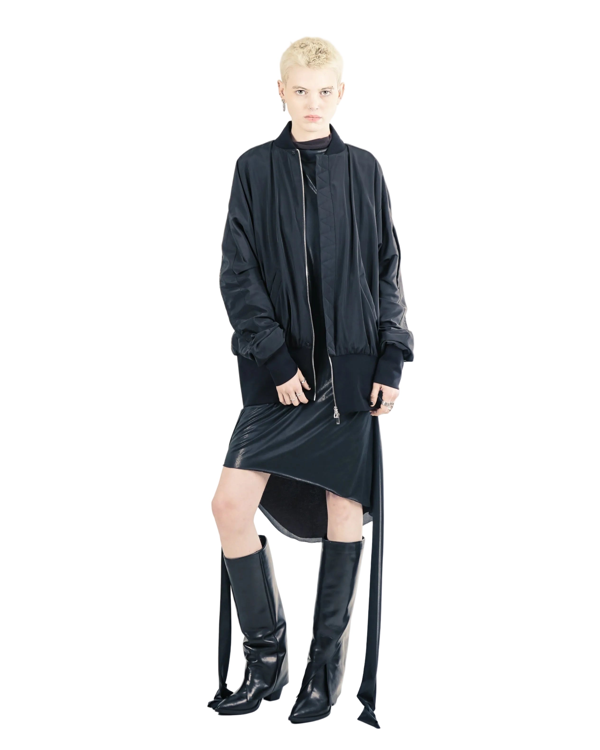G99C Bomber Jacket Light– Black I adddress