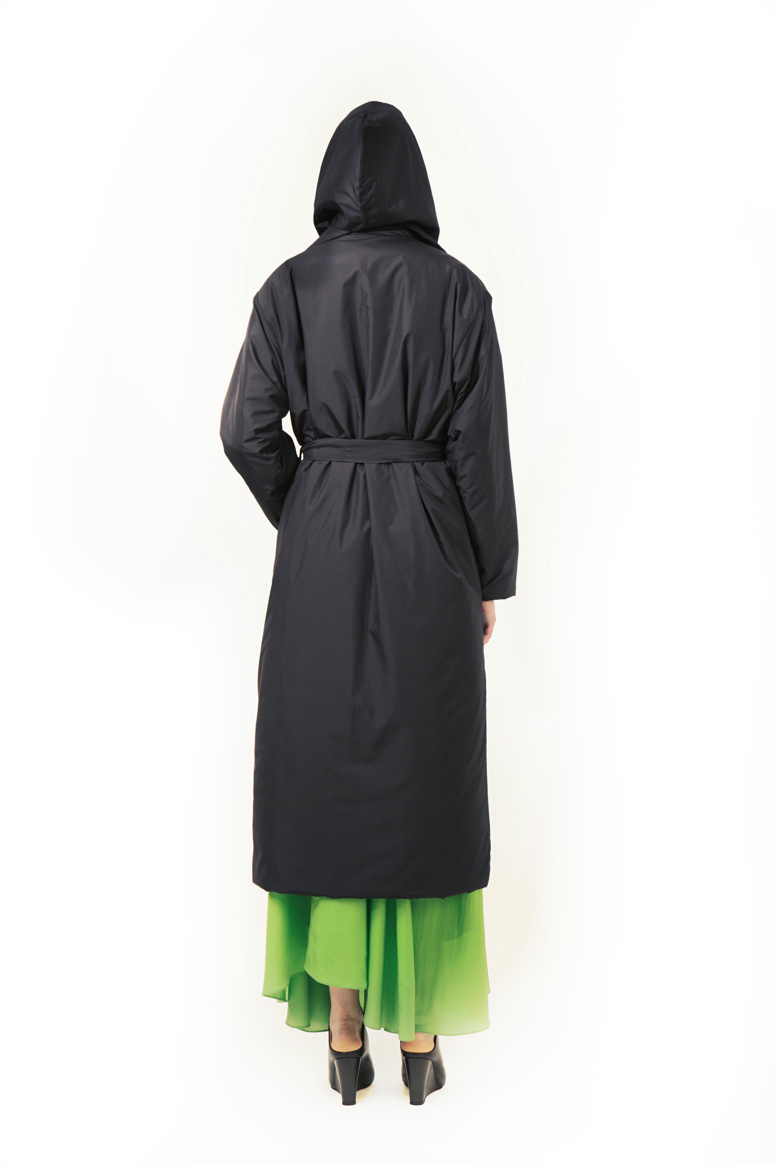 T86 Trench Detachable Hood Scarf