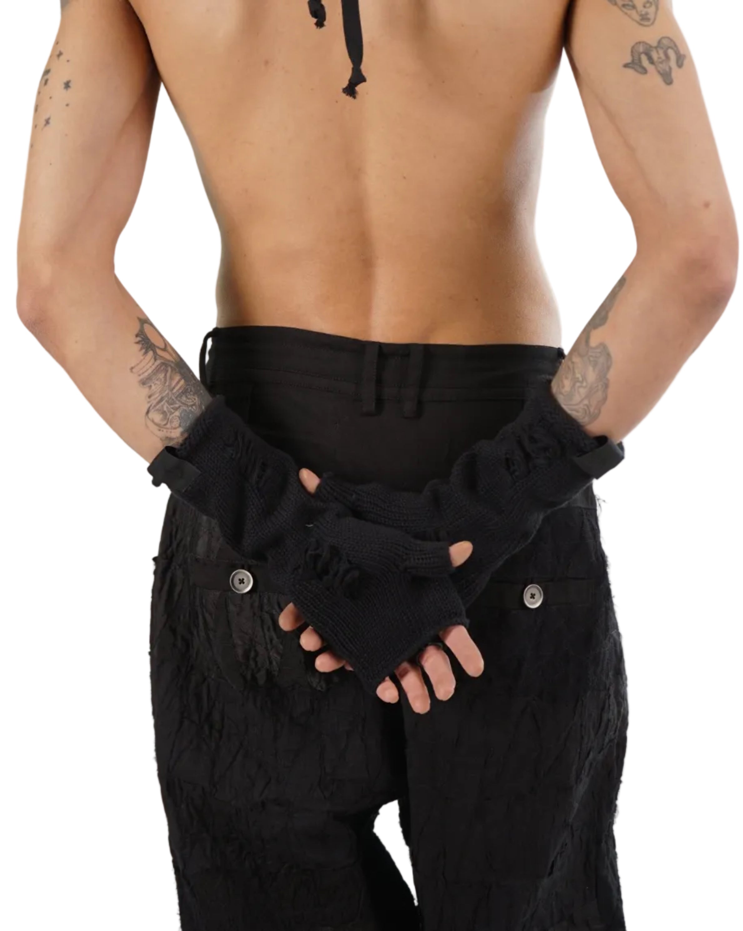 Mark Baigent – Fingerless Gloves – Black