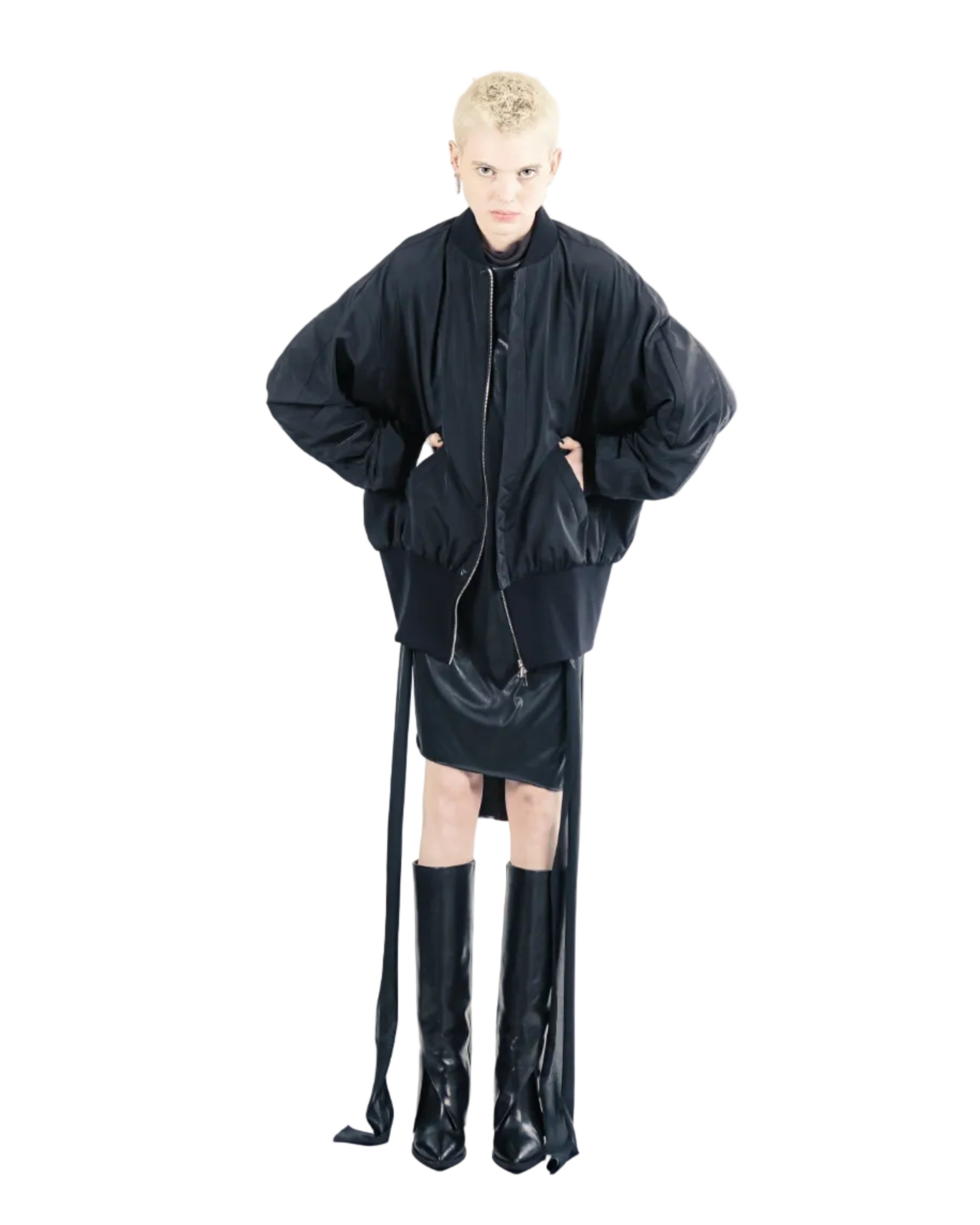 G99C Bomber Jacket Light– Black I adddress