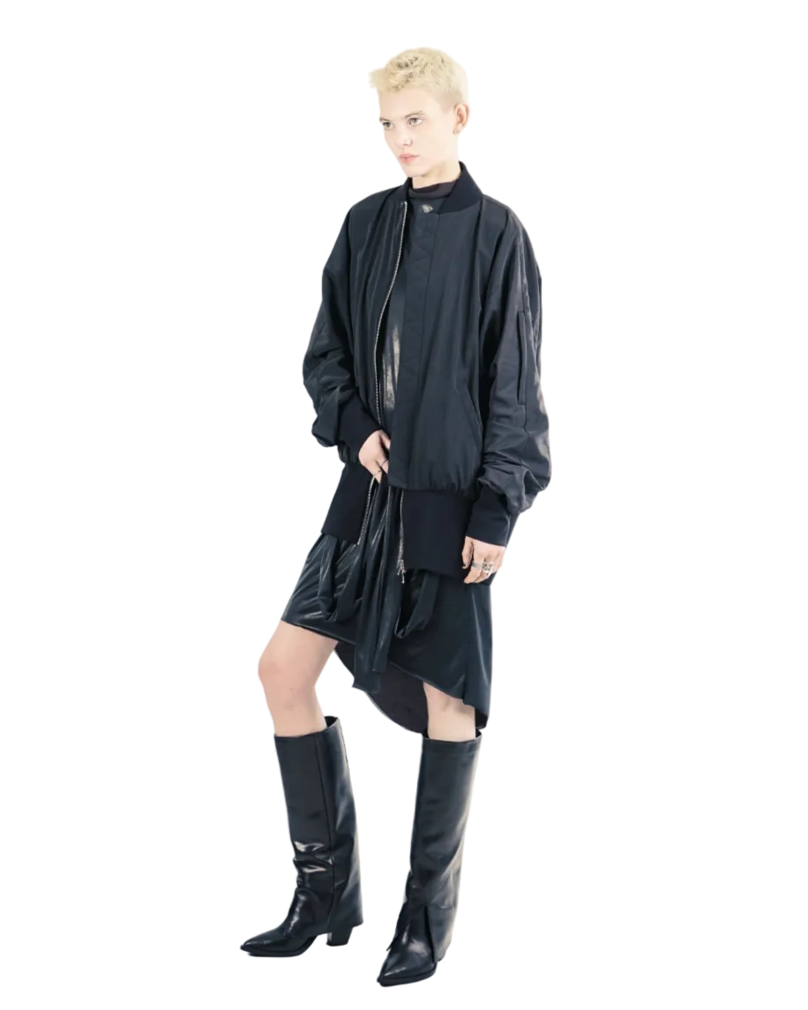 G99C Bomber Jacket Light– Black I adddress