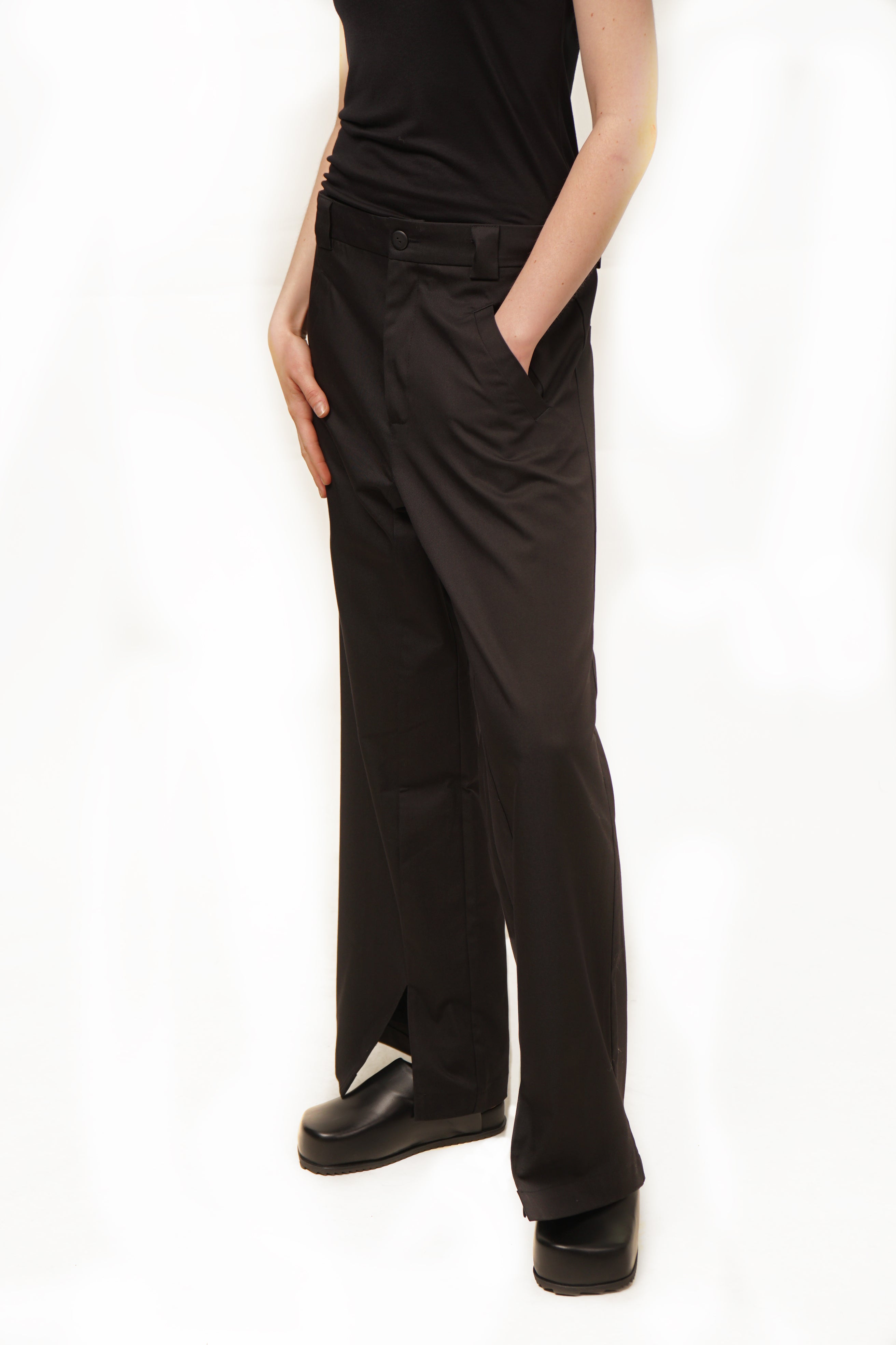 MP00M Pants Wide Leg Slit