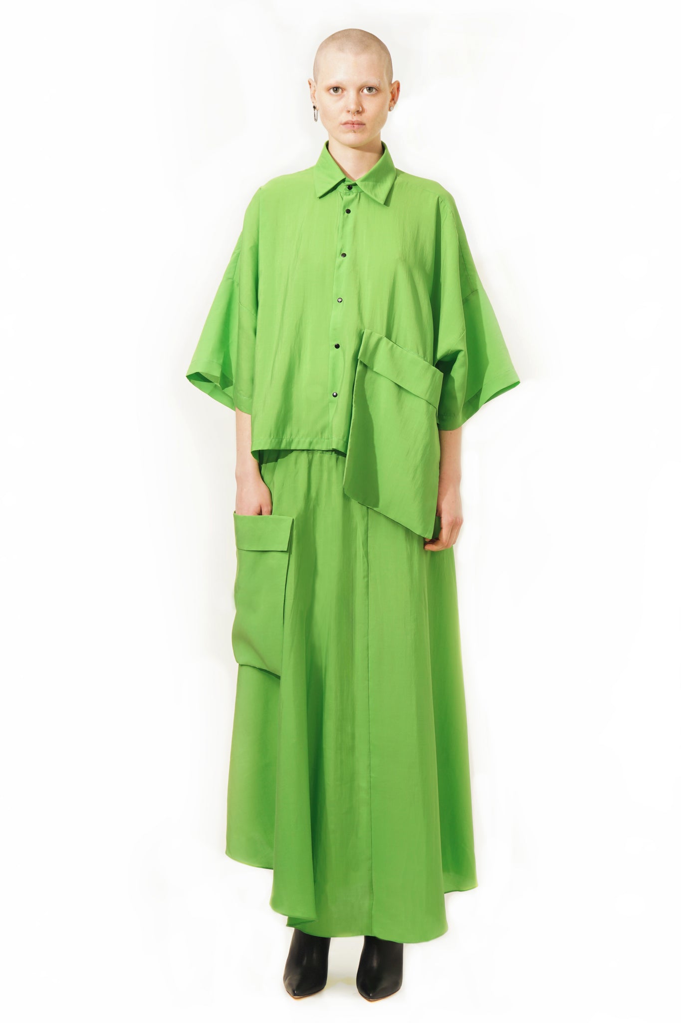 MC44  Blouse Huge Pocket