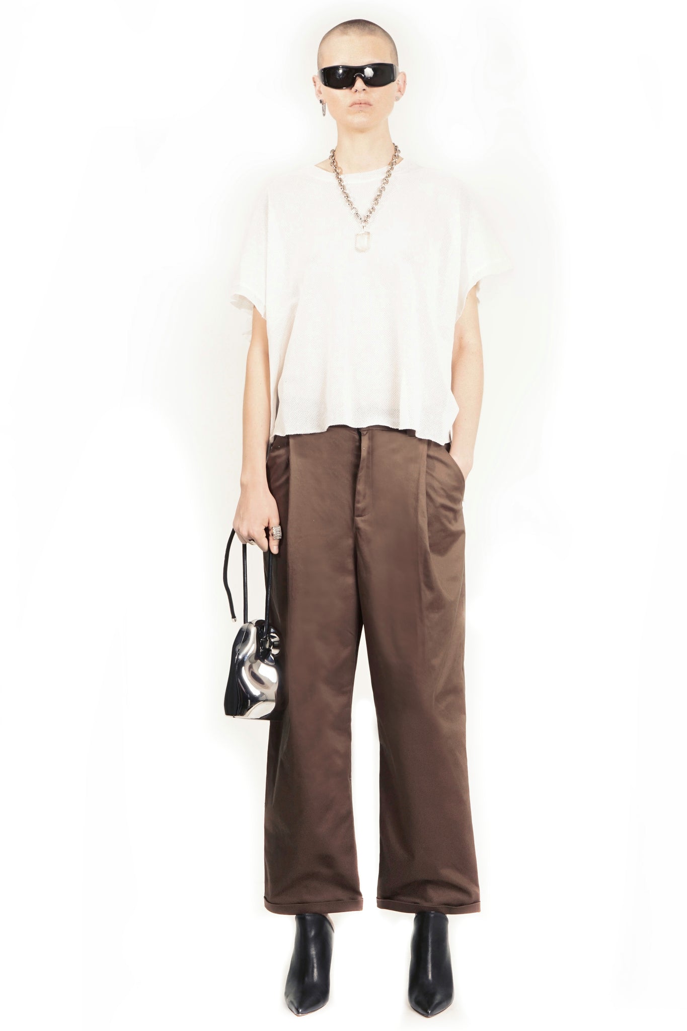 P152 Deep Pleated Pants with cuffs