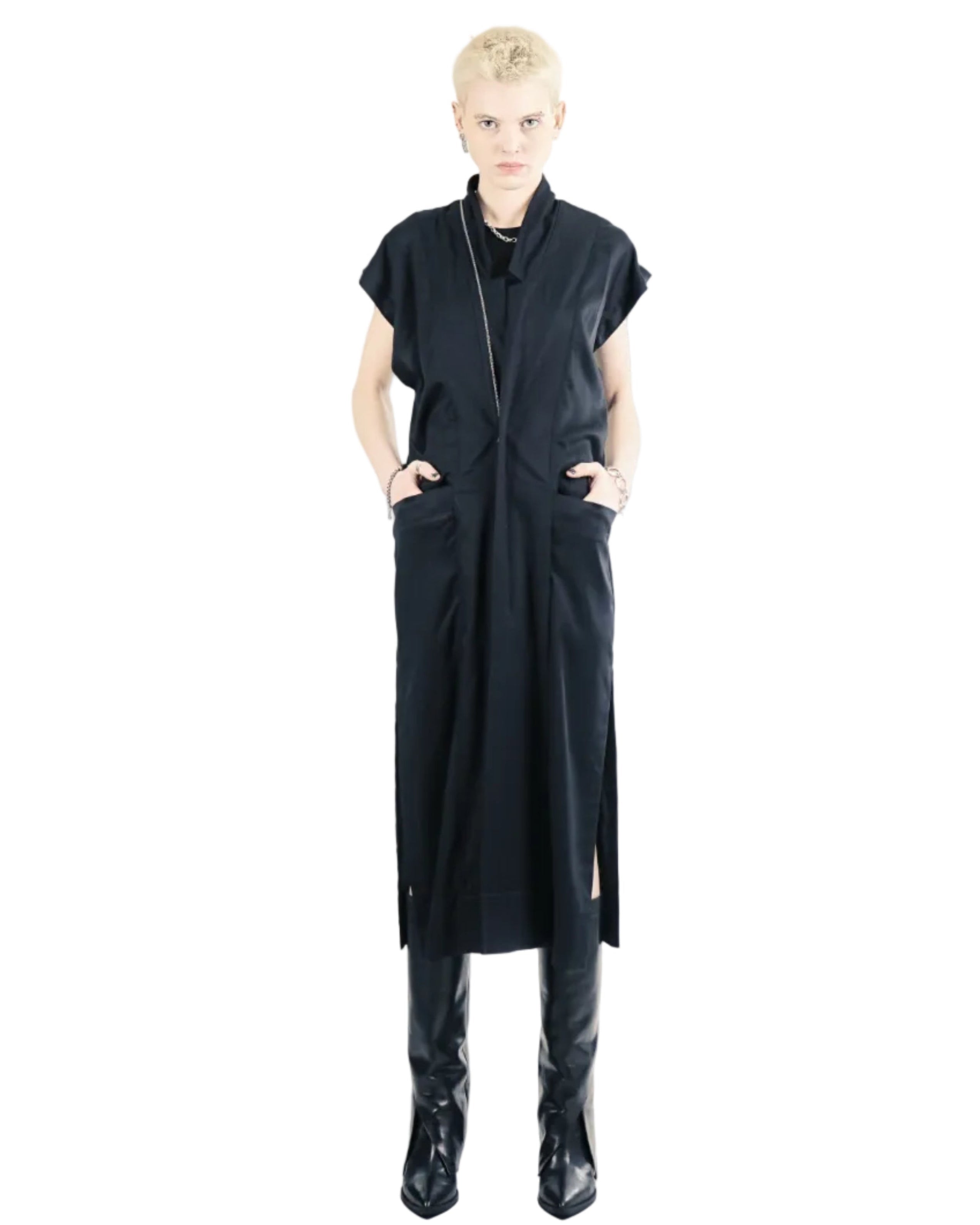 Adddress – RVG75 Zipper Dress – Black
