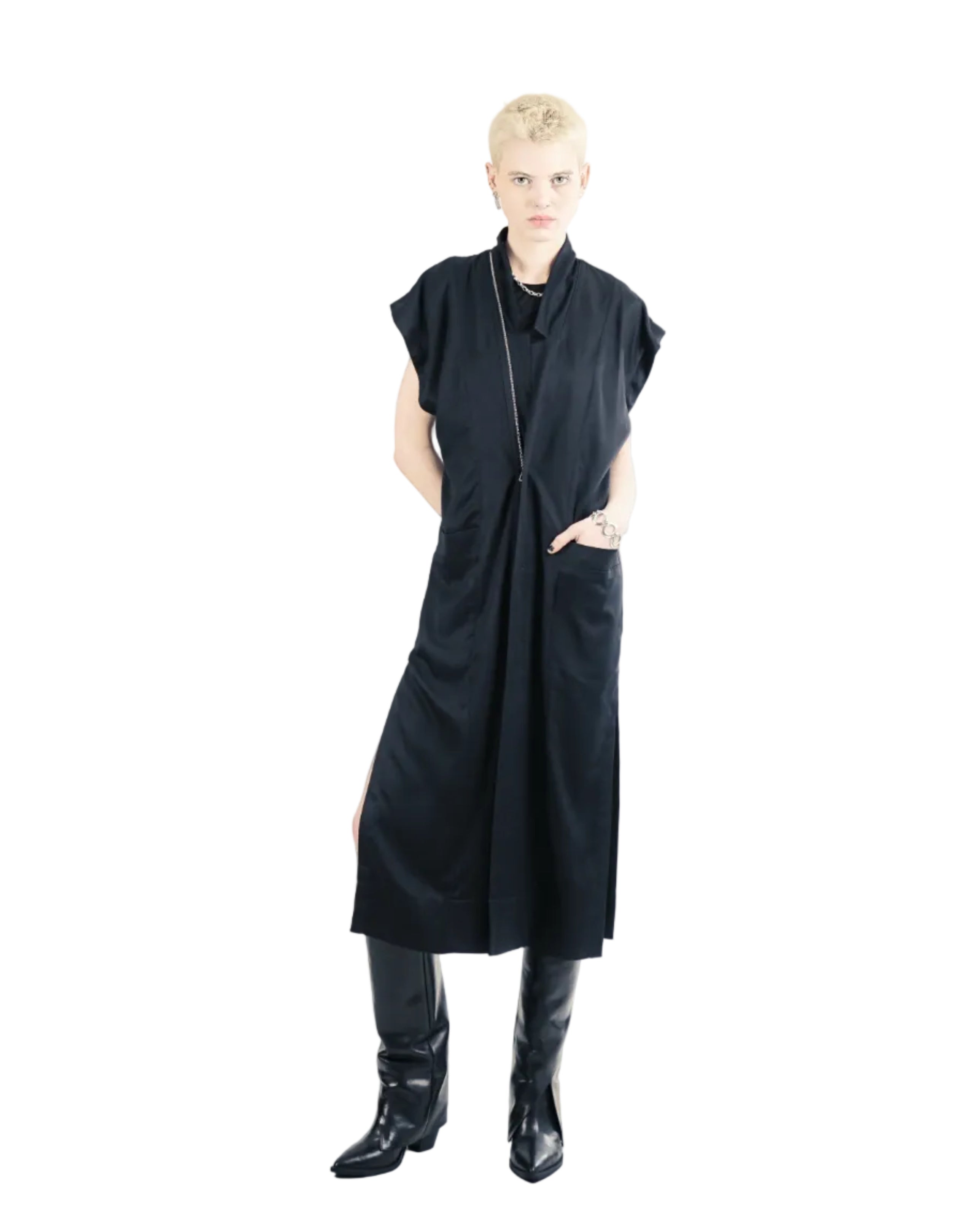 Adddress – RVG75 Zipper Dress – Black