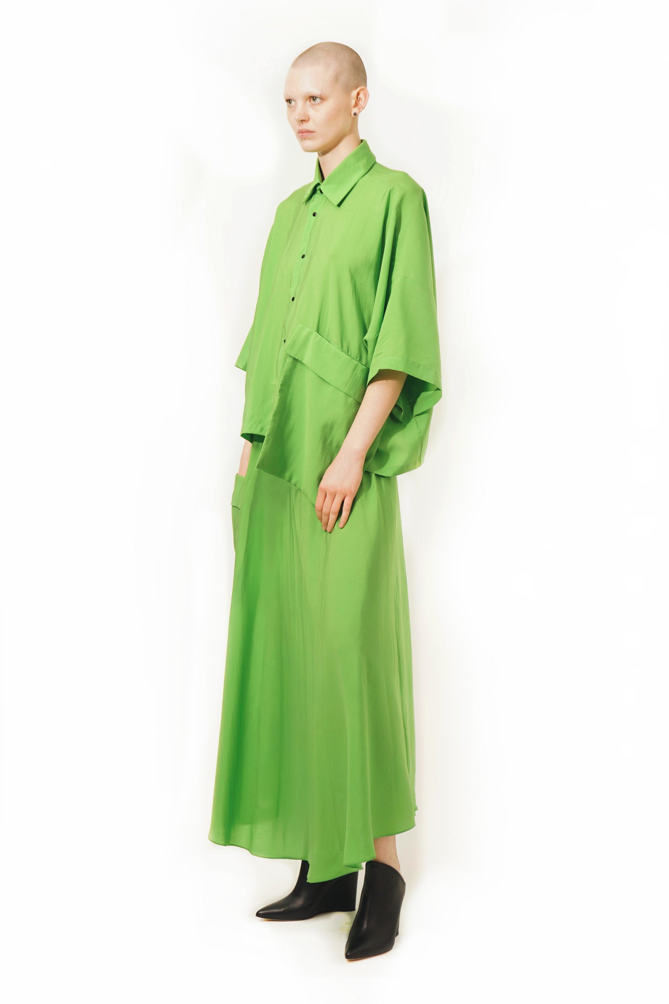 MC44  Blouse Huge Pocket