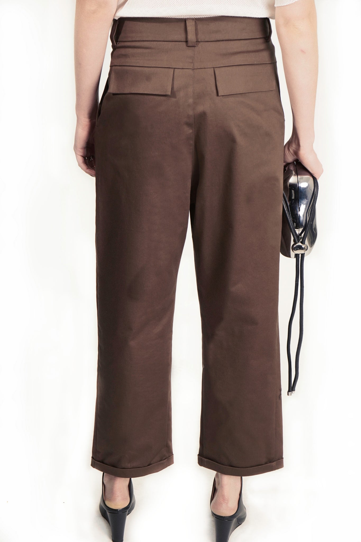 P152 Deep Pleated Pants with cuffs