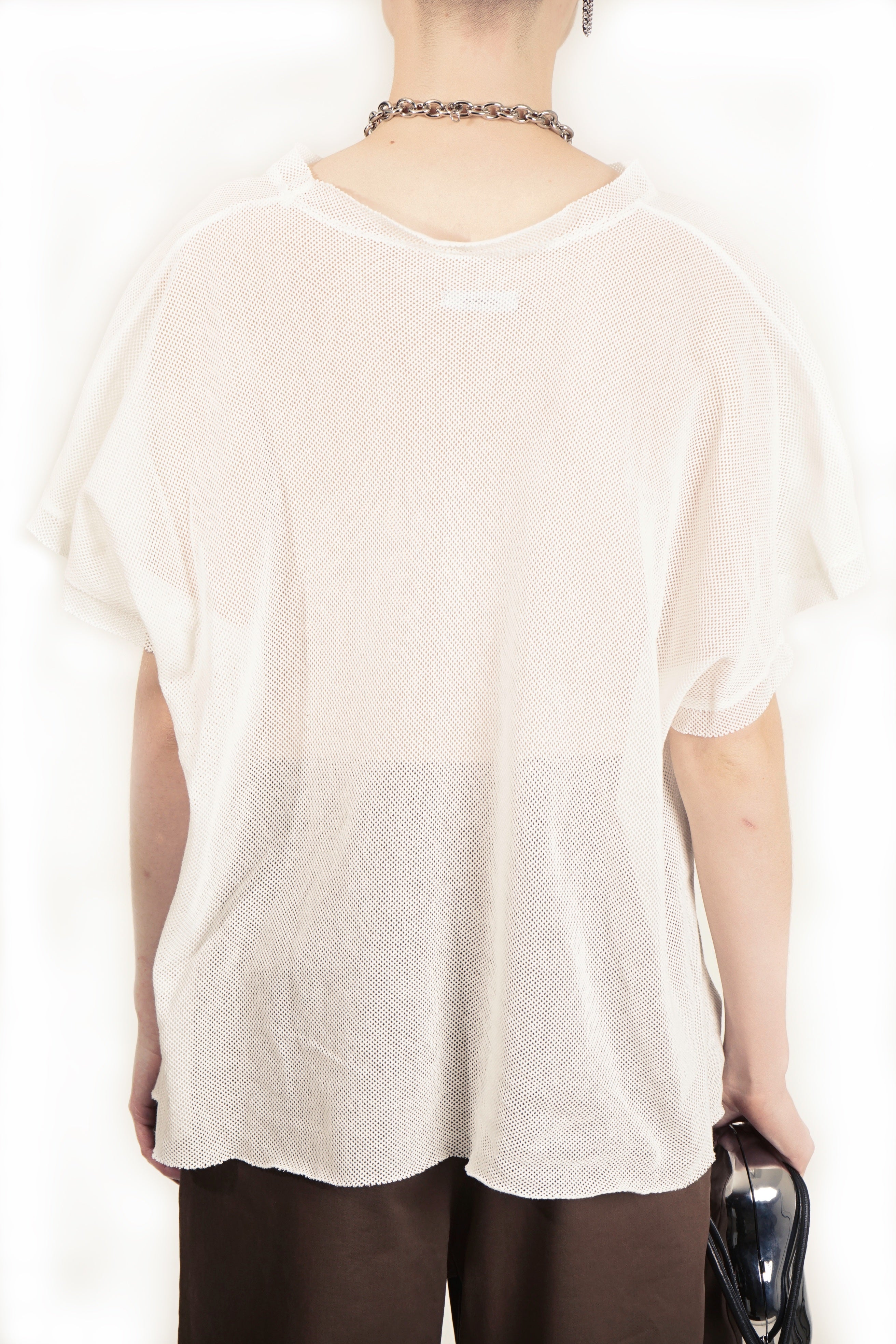 TRGIN Boxy Mesh Shirt – Cream I Adddress