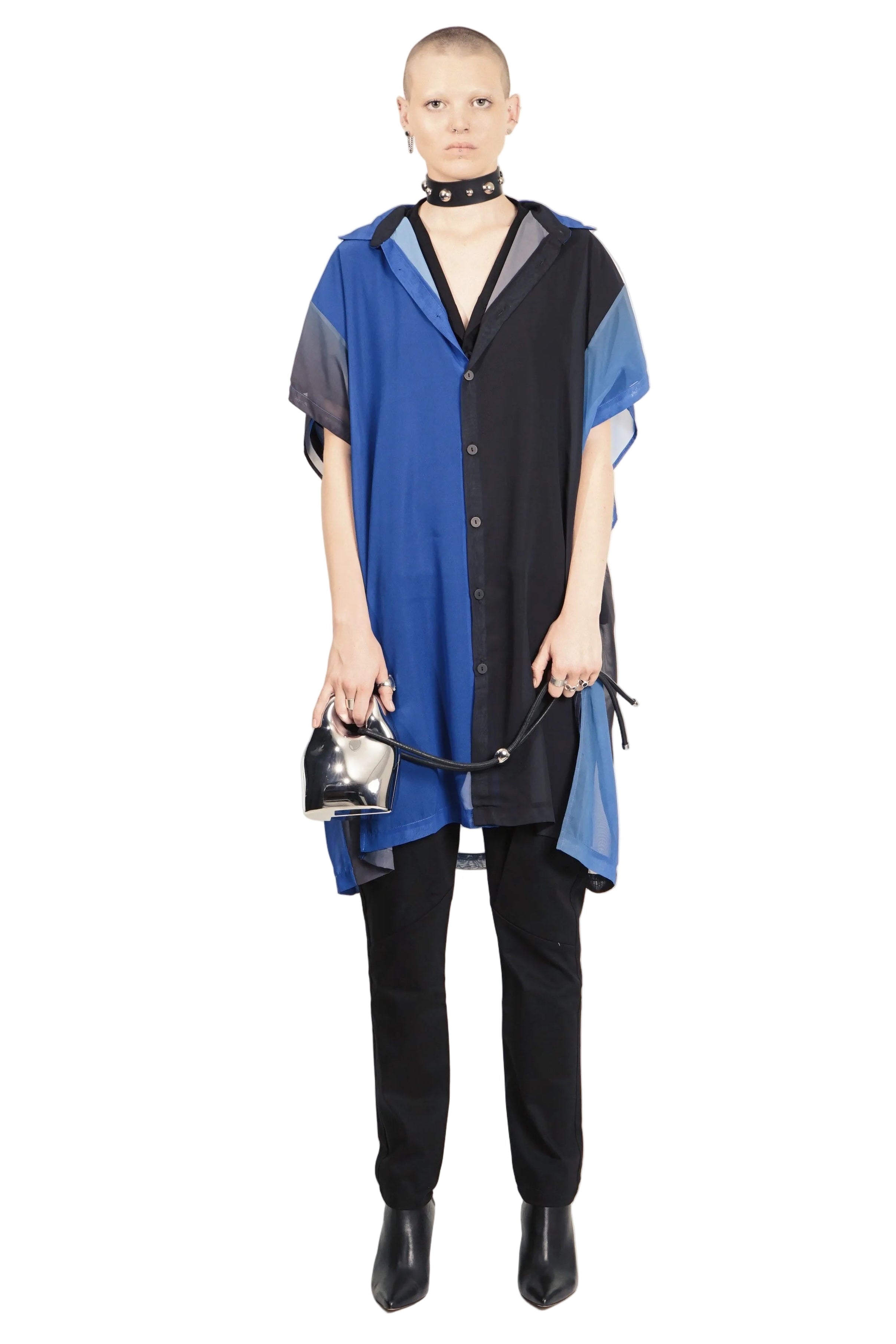 R204X Loose Boxy Shirtdress