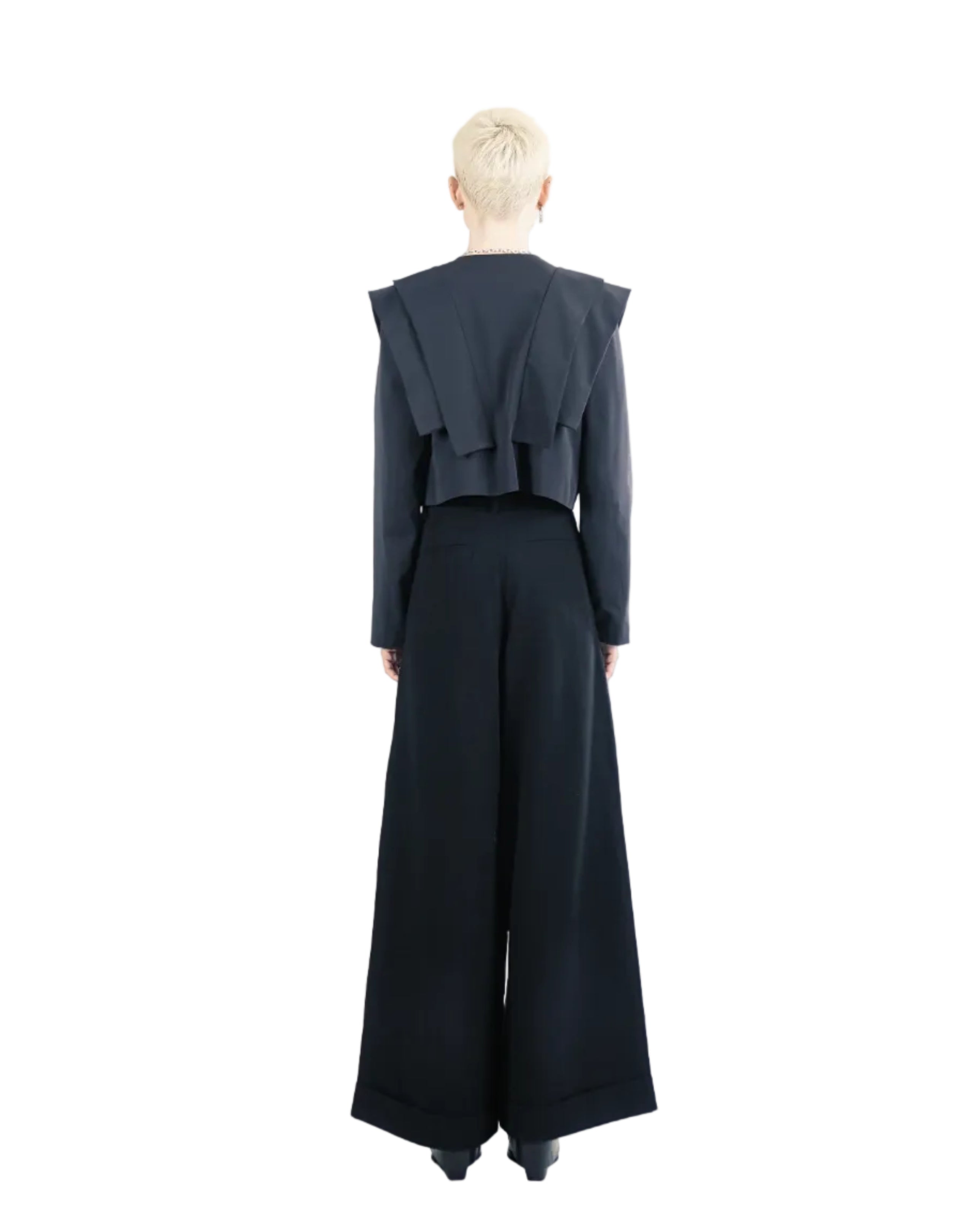 Adddress – G78 Cropped Jacket – Navy Blue