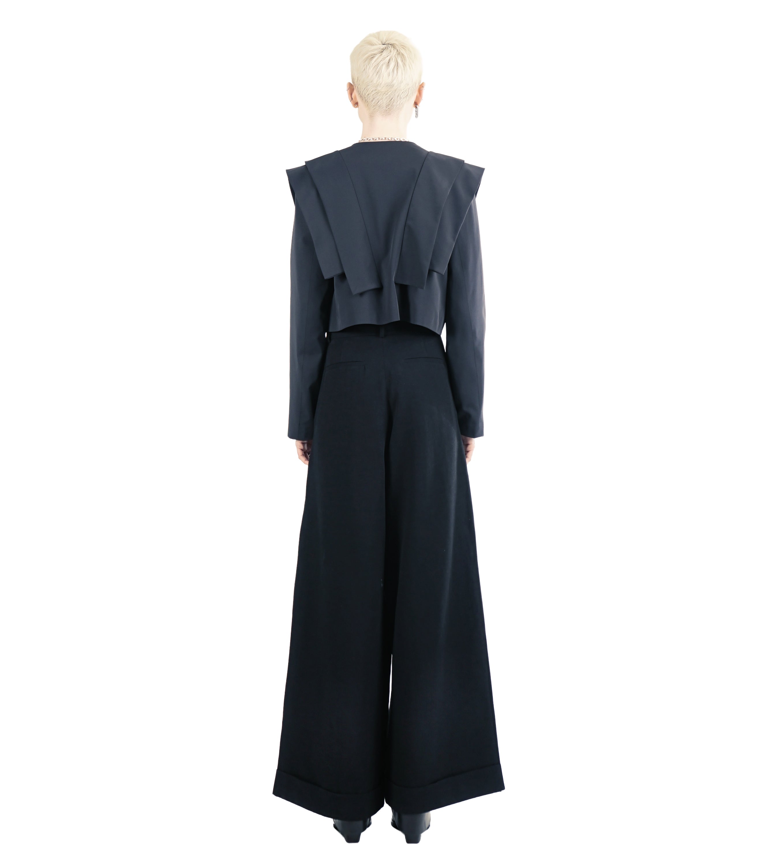 G78 Cropped Jacket – Navy Blue | Adddress