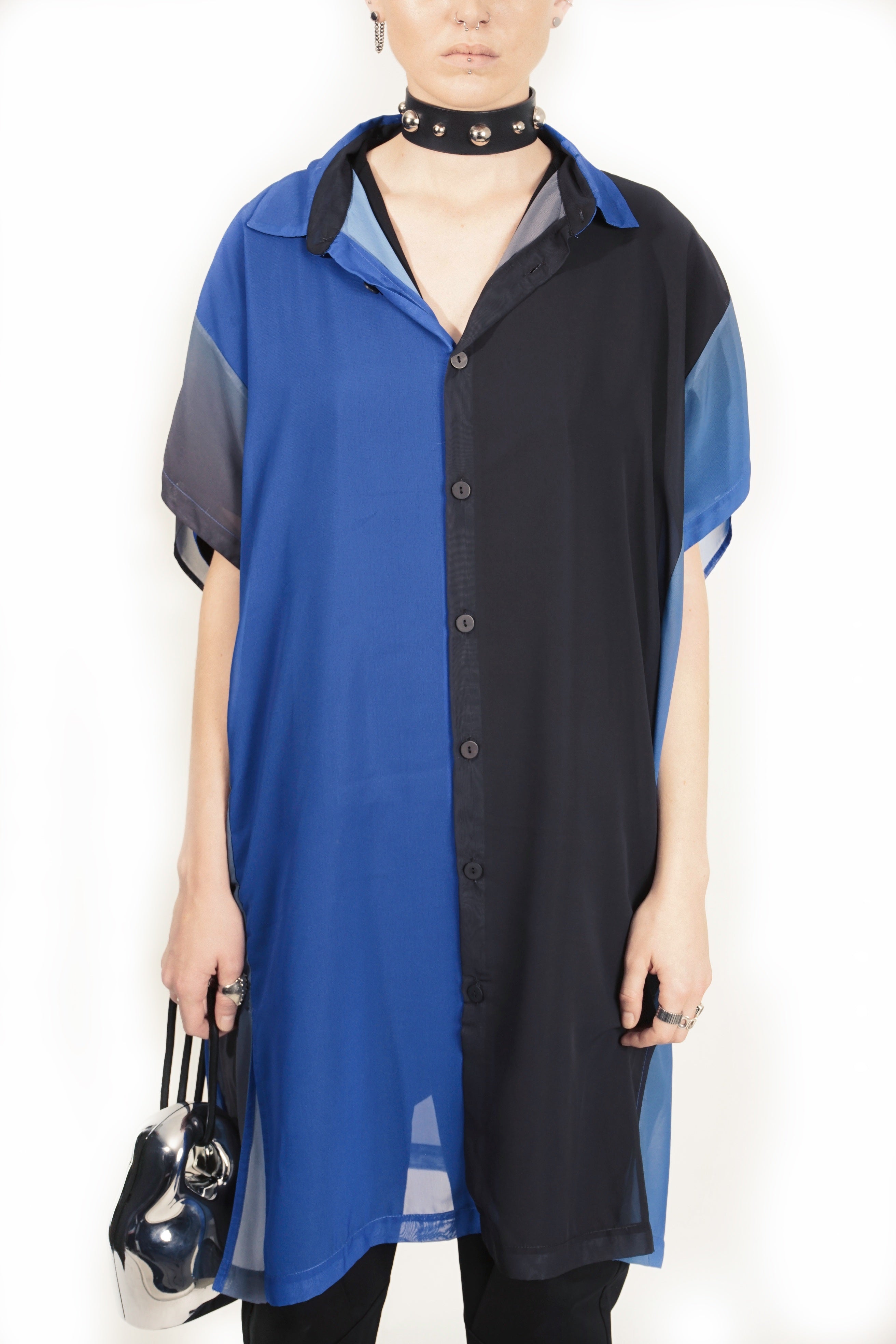 R204X Loose Boxy Shirtdress