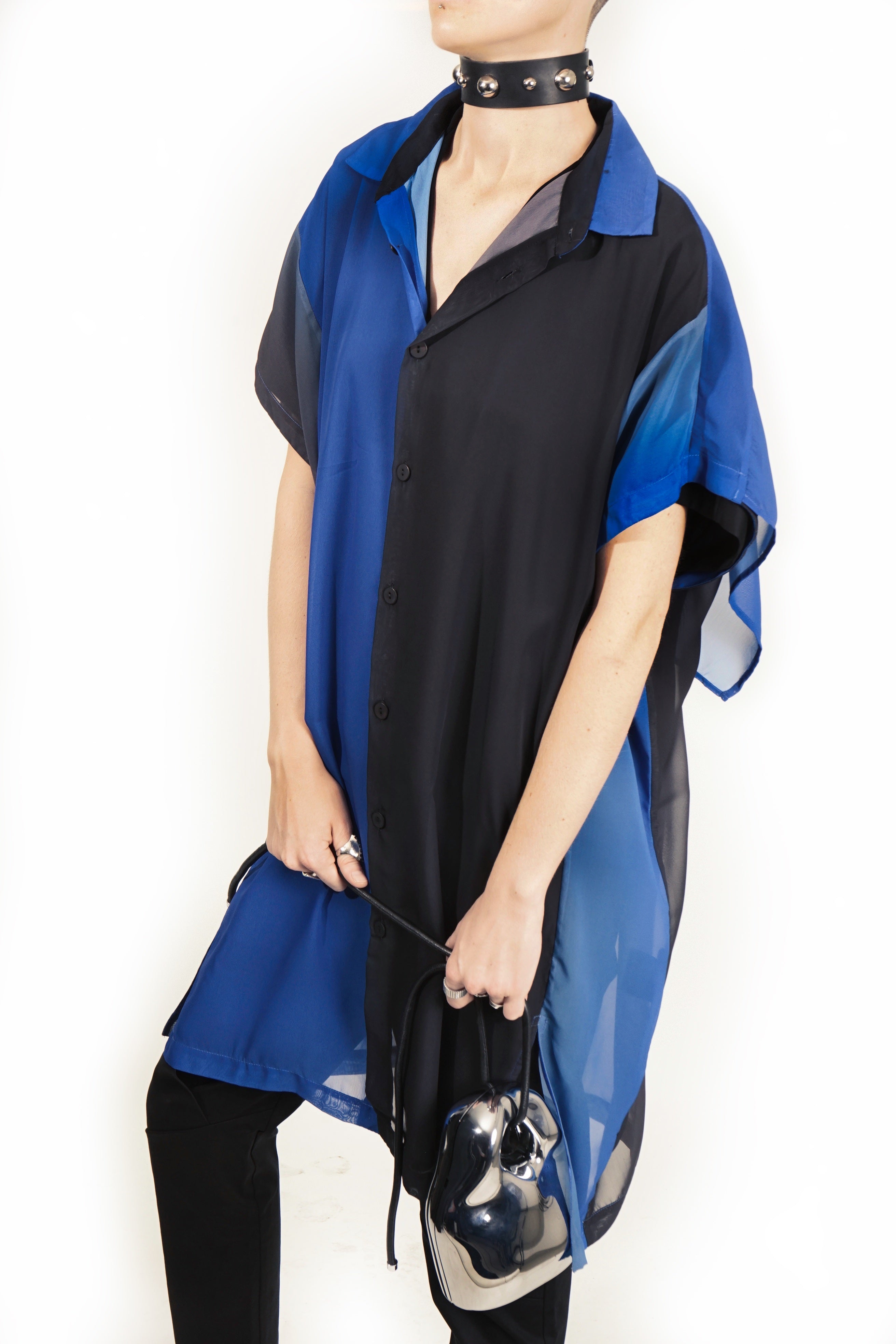 R204X Loose Boxy Shirtdress