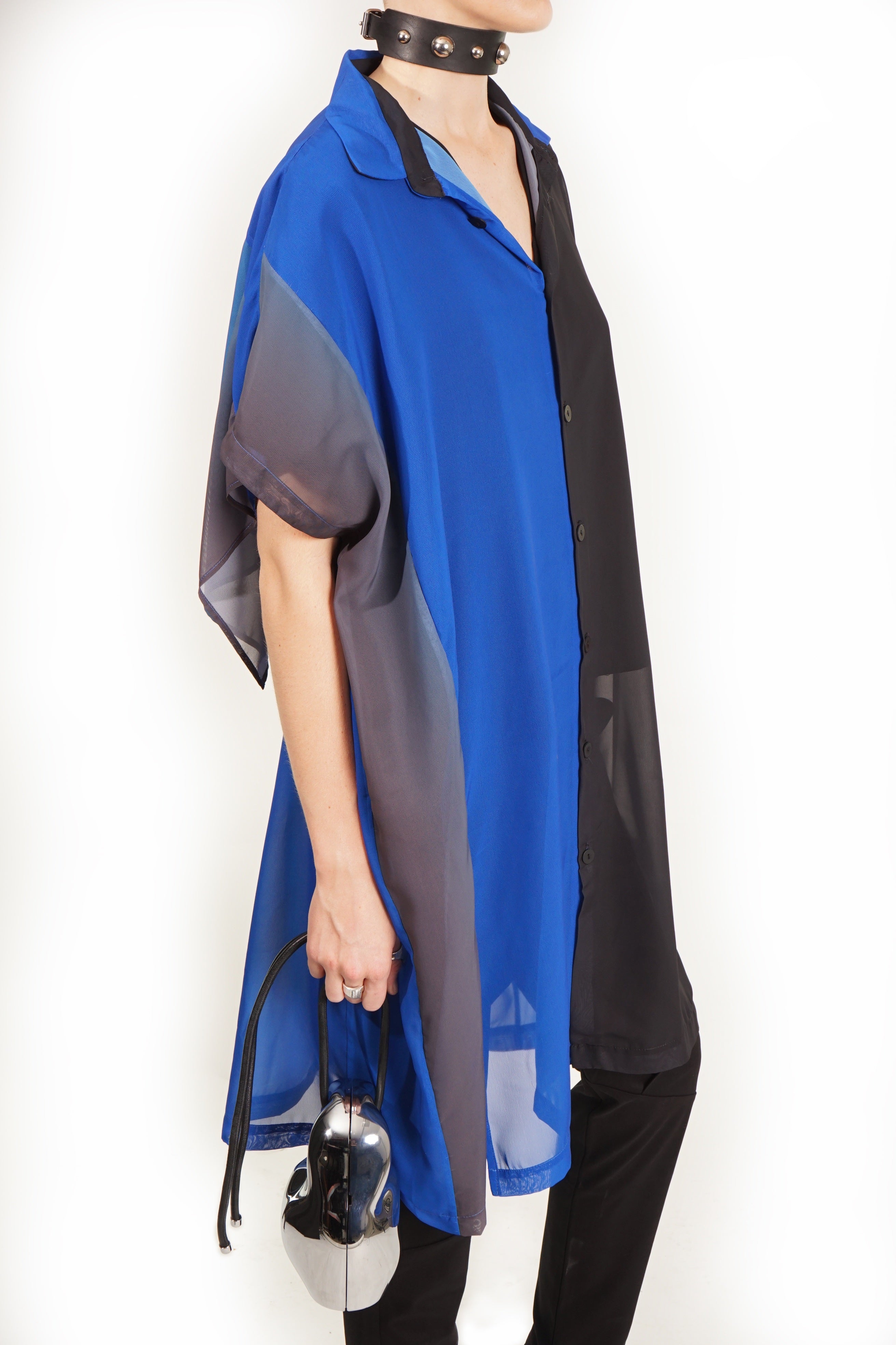 R204X Loose Boxy Shirtdress