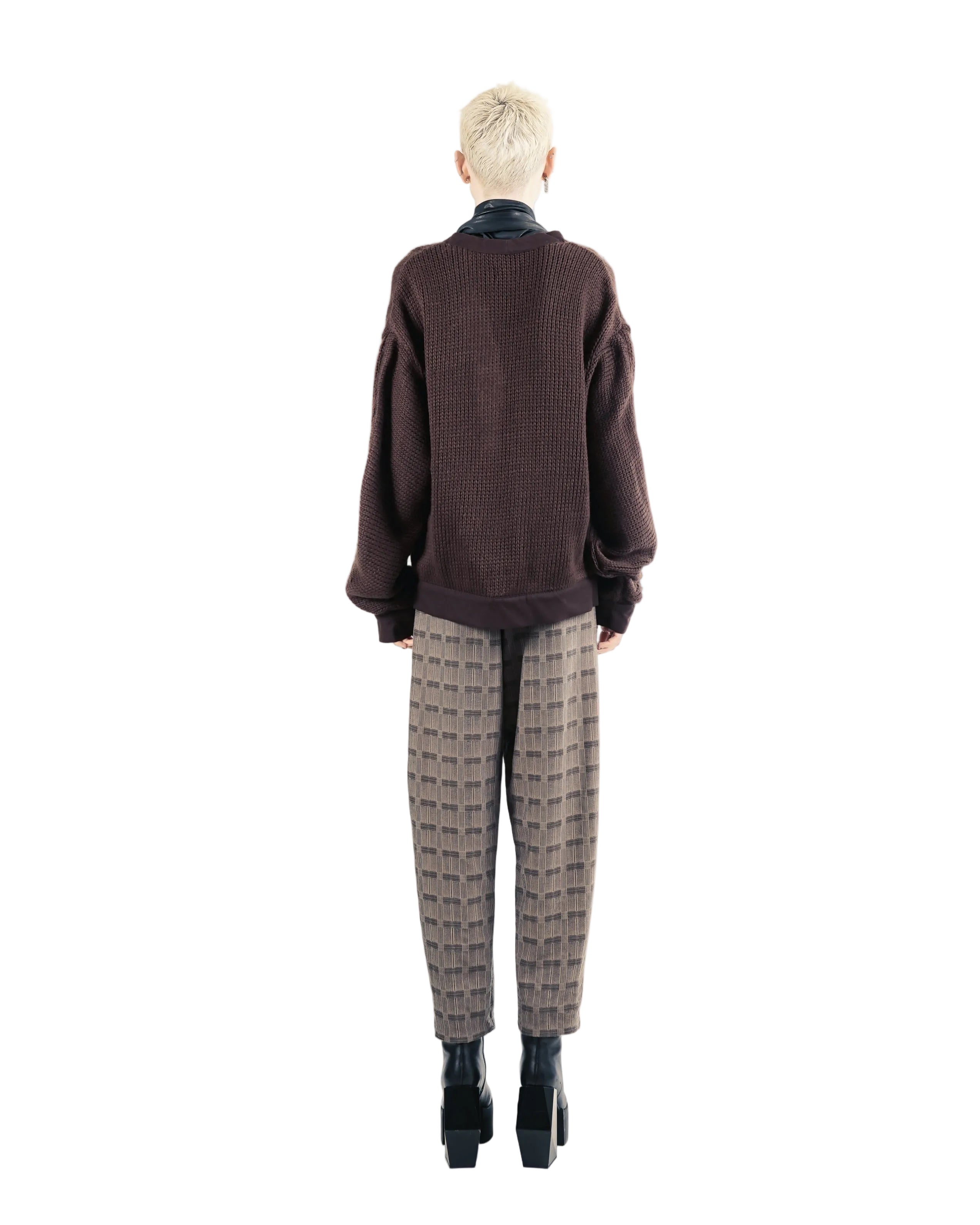Adddress – TRT77 Technical Cardigan – Brown