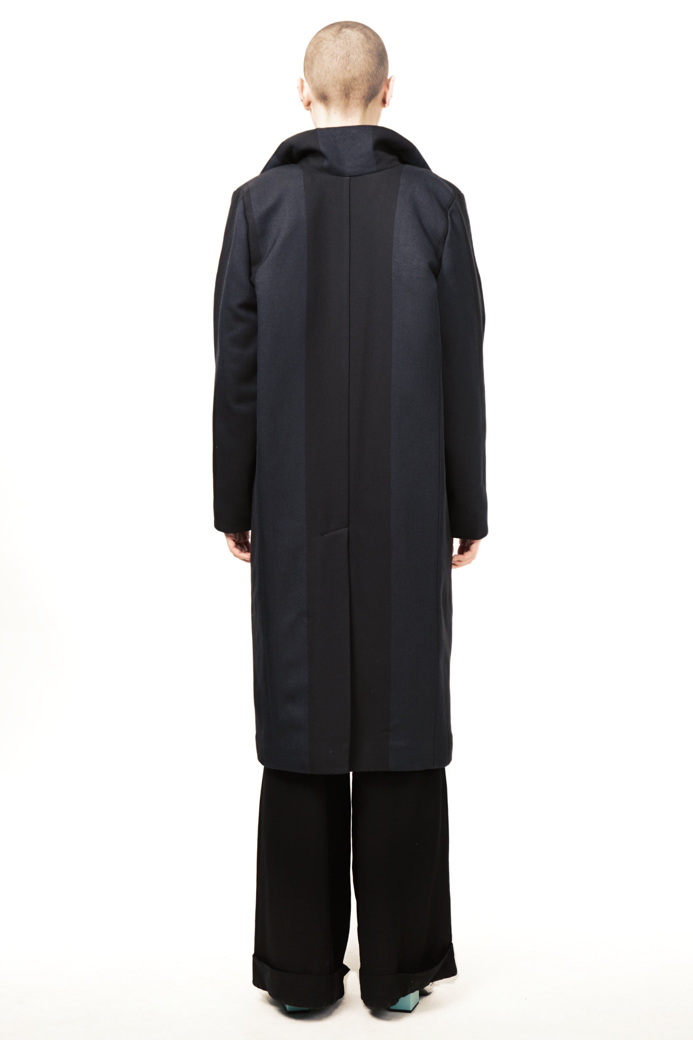 T75 Padded Striped Zip Coat