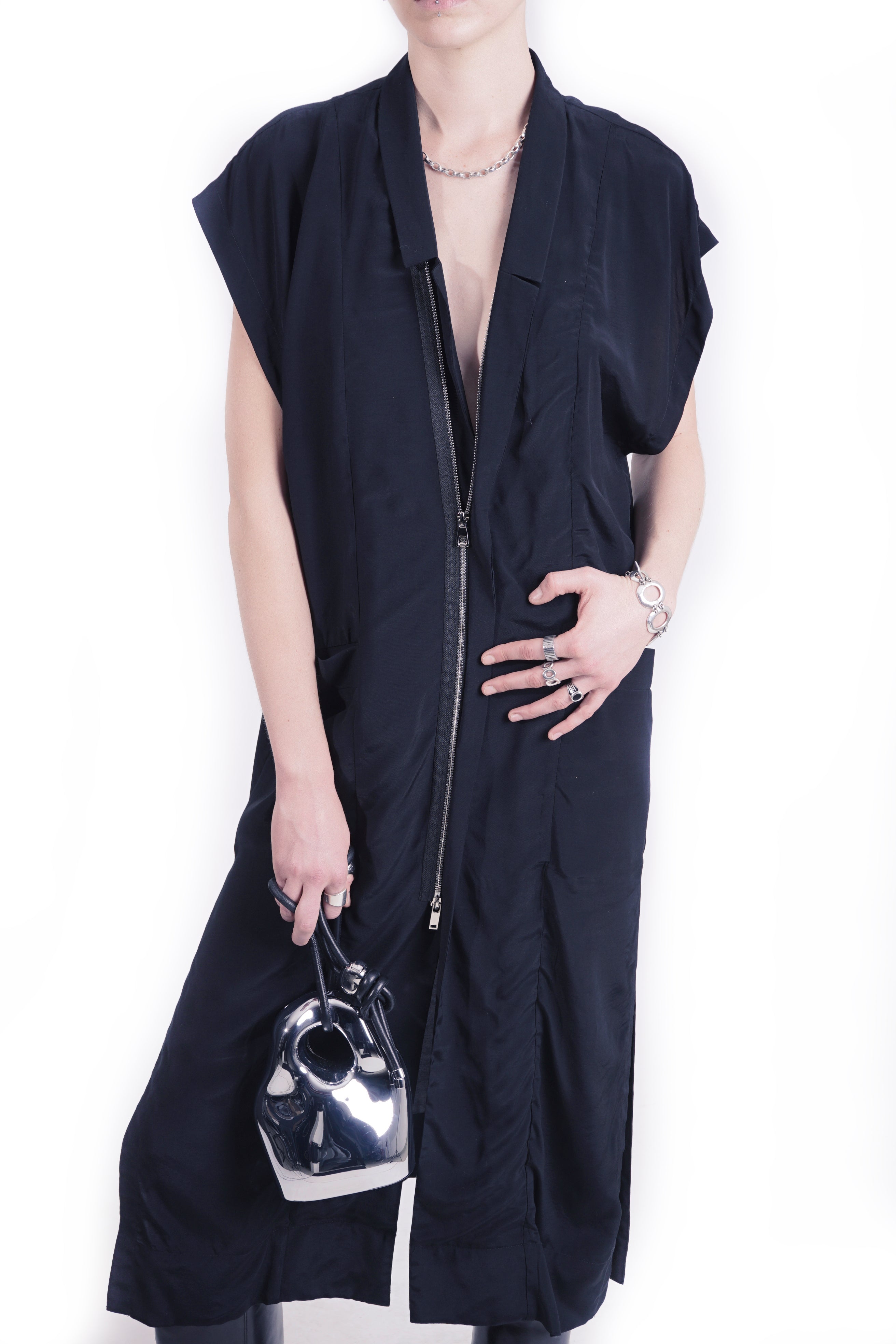 RVG74  Vest Dress Zip Closure