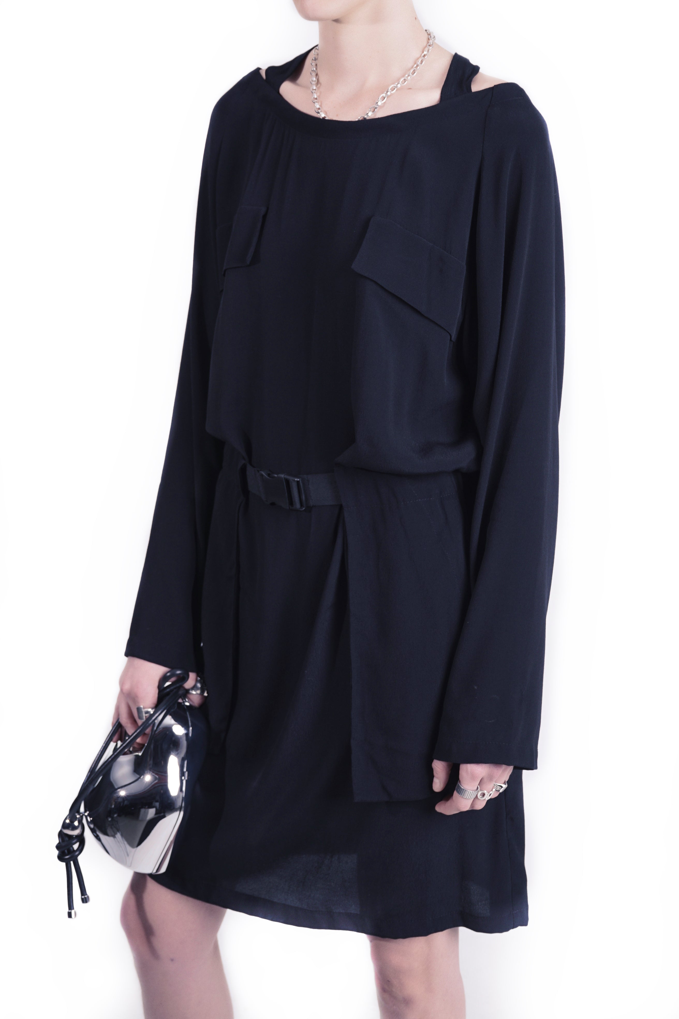 R246 Neckholder Dress – Black | Adddress