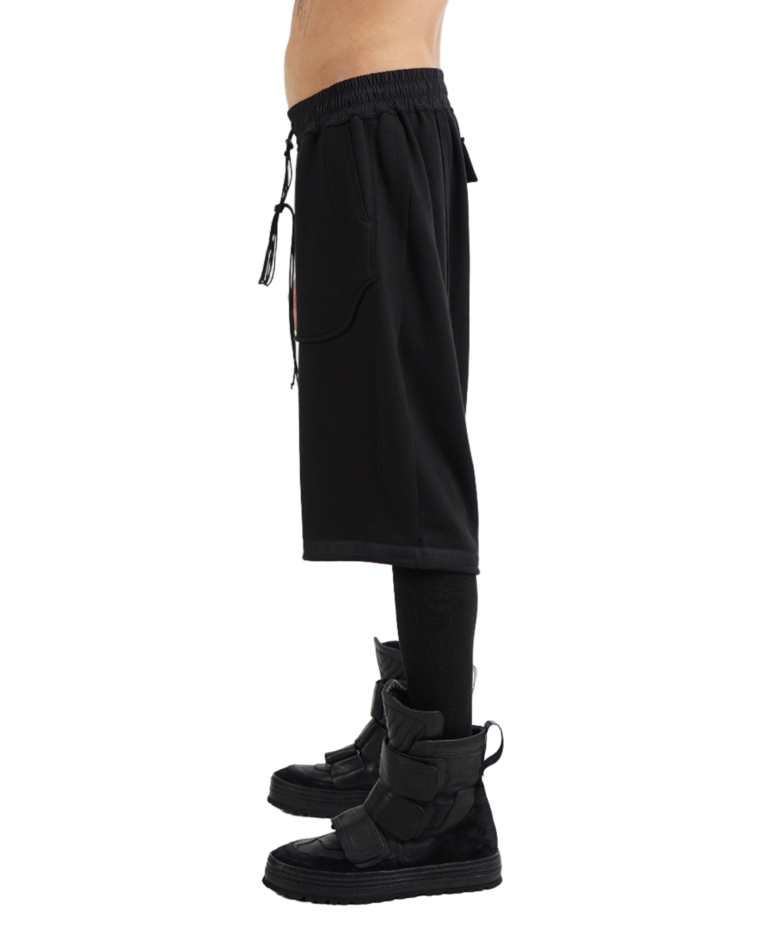 ASPARAGUS - SS-24-SP-02 – Inside Out Baggy Shorts – Black